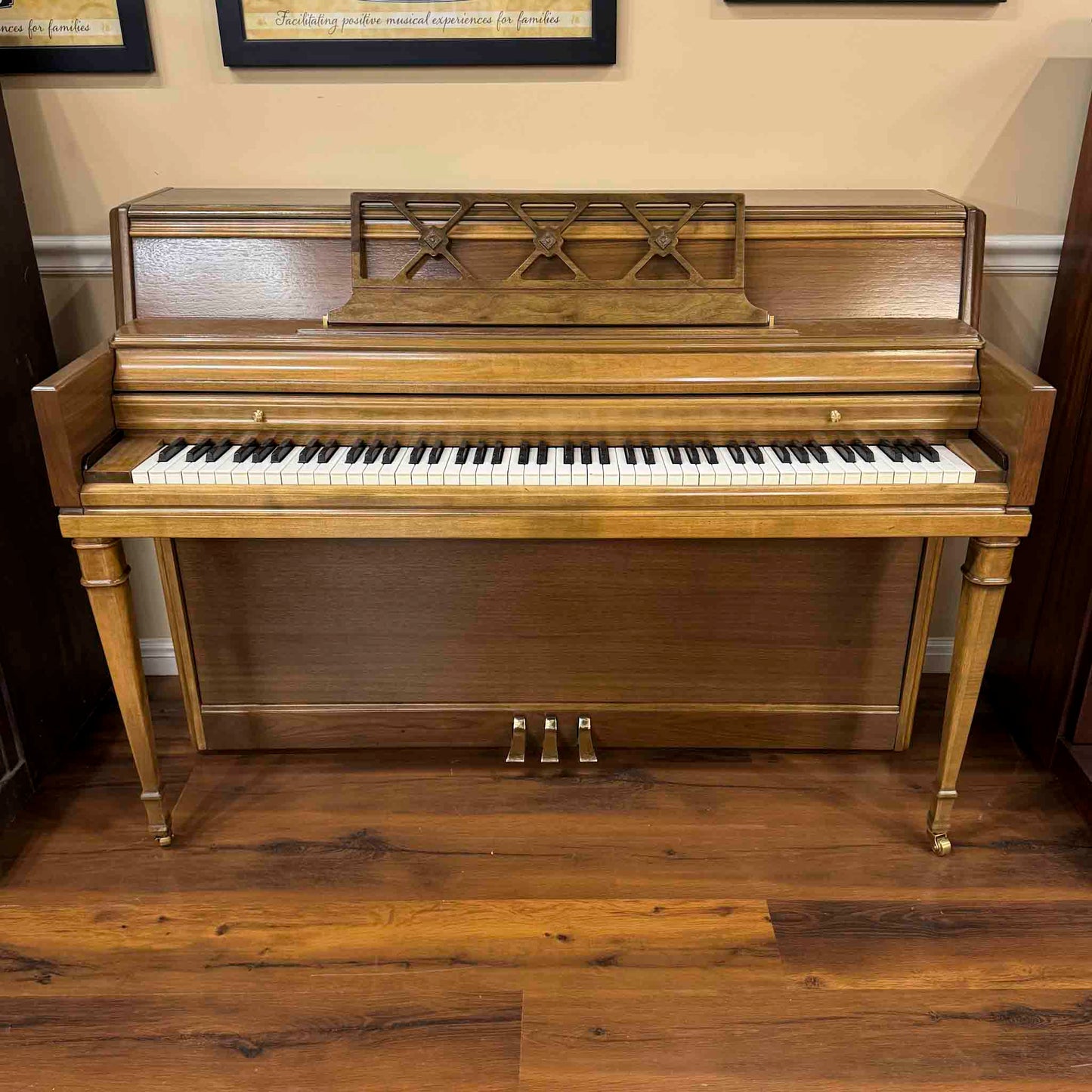 CURRENT SHOP WORK - 1966 Wurlitzer Wood Finish Commissioned Console Piano