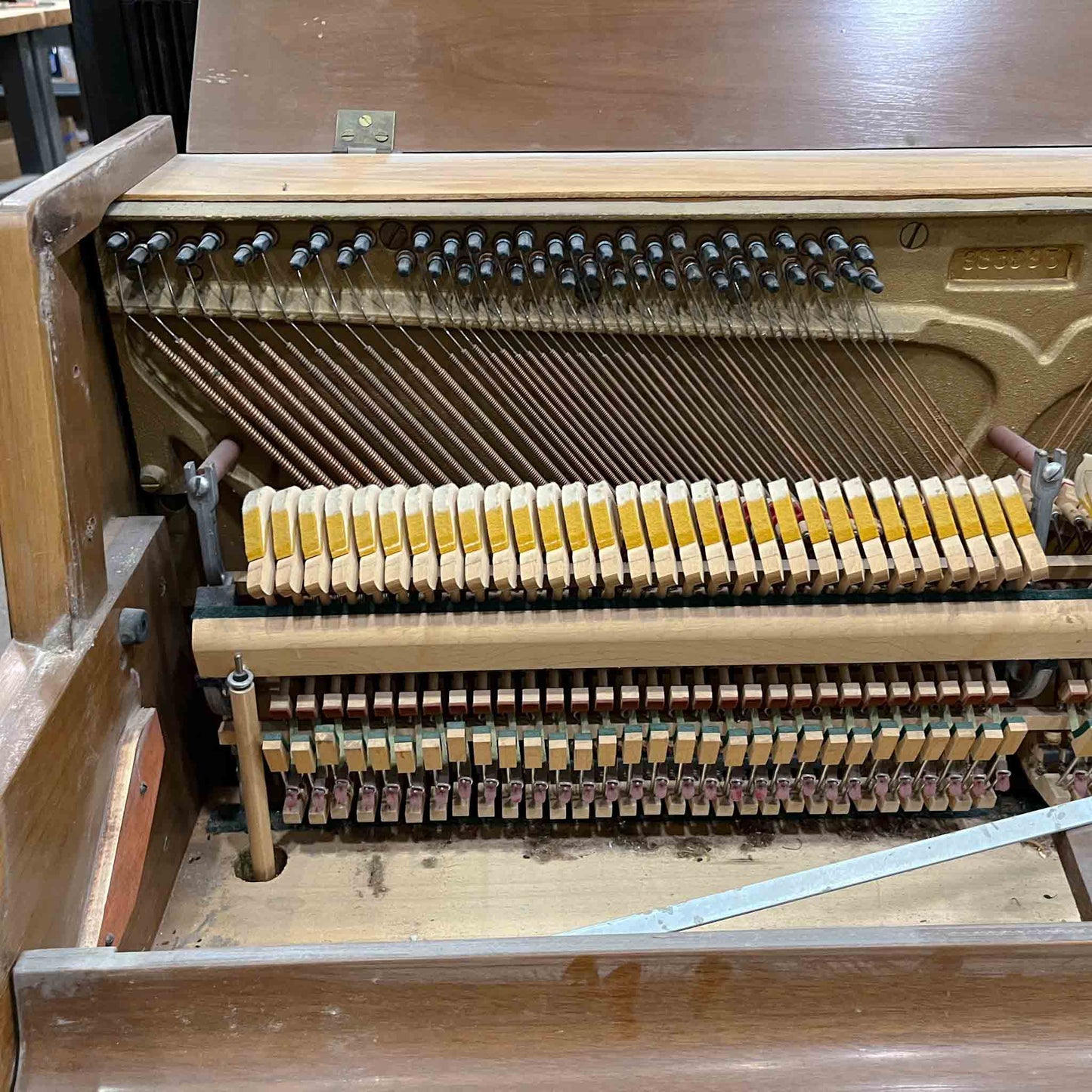 CURRENT SHOP WORK - 1966 Wurlitzer Wood Finish Commissioned Console Piano