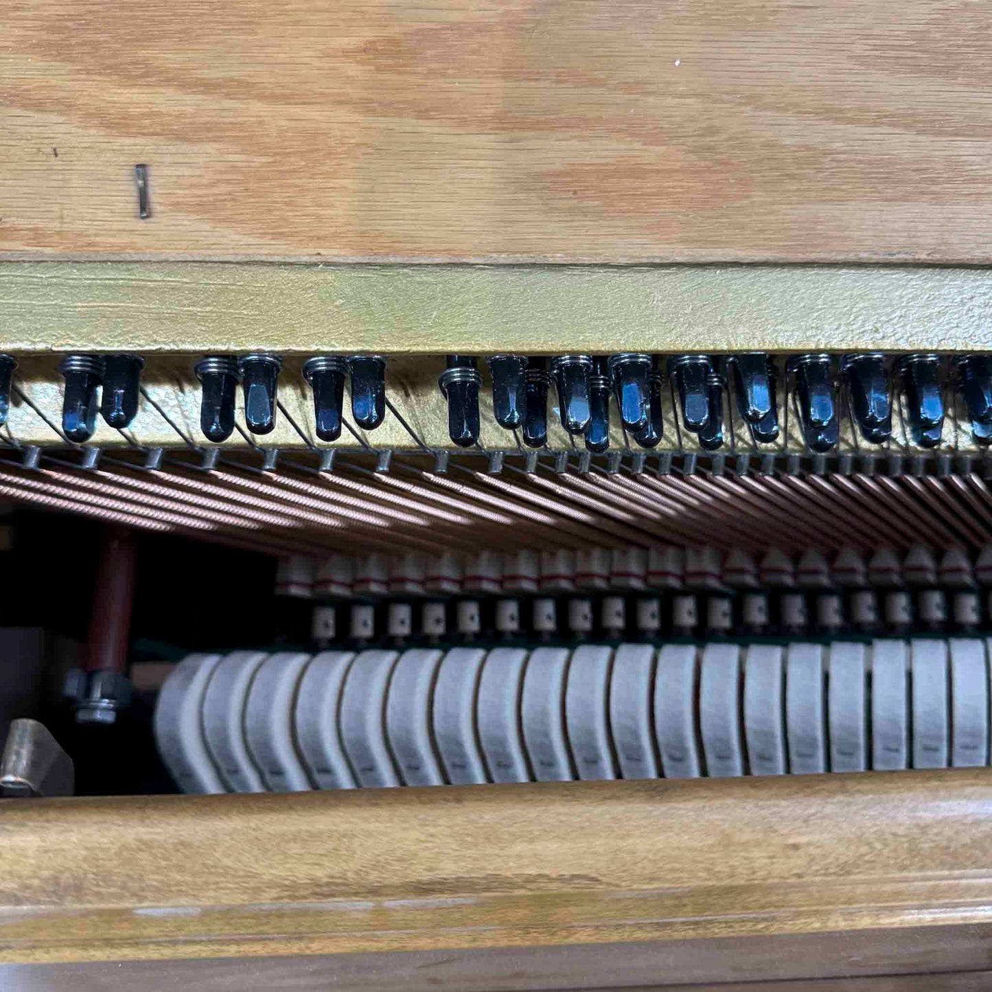 CURRENT SHOP WORK - 1966 Wurlitzer Wood Finish Commissioned Console Piano