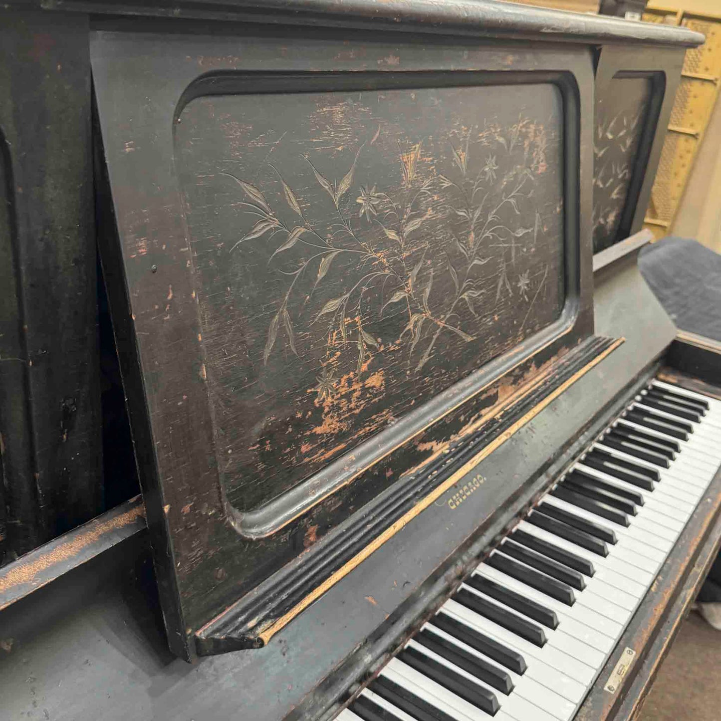 CURRENT SHOP WORK - 1892 Kimball Wood Finish 51" Commissioned Upright Piano