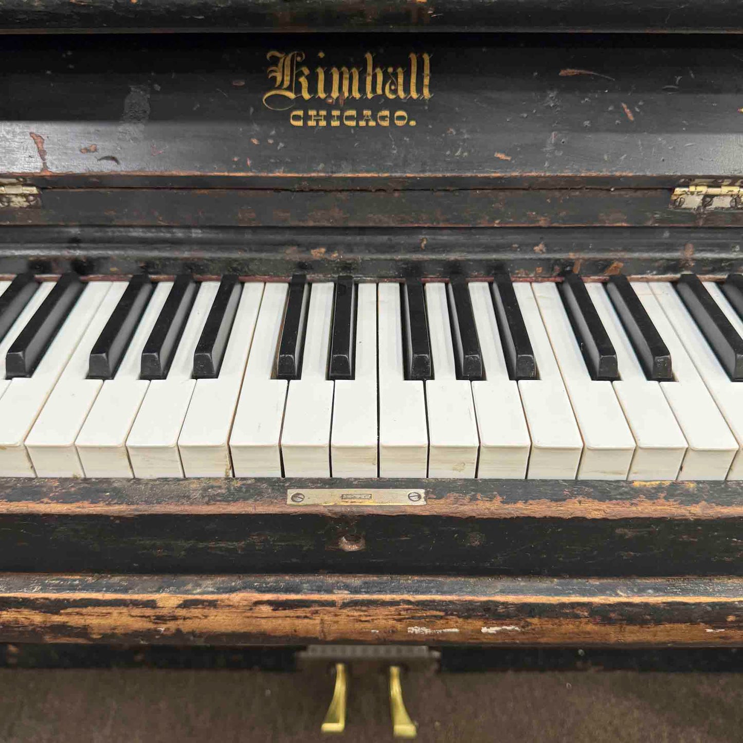 CURRENT SHOP WORK - 1892 Kimball Wood Finish 51" Commissioned Upright Piano