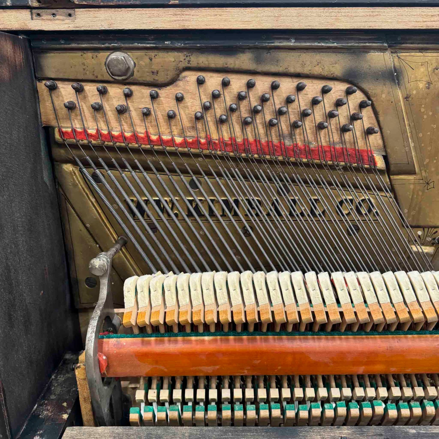 CURRENT SHOP WORK - 1892 Kimball Wood Finish 51" Commissioned Upright Piano