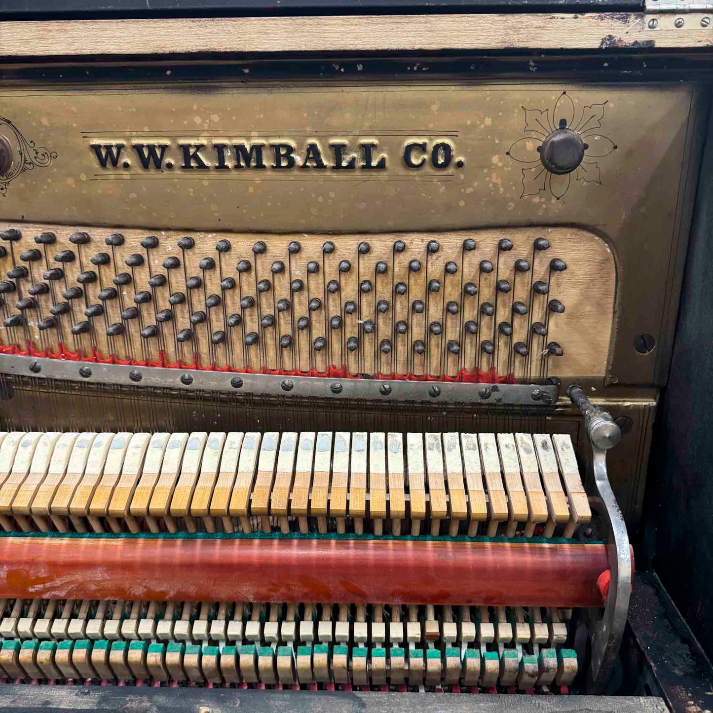 CURRENT SHOP WORK - 1892 Kimball Wood Finish 51" Commissioned Upright Piano