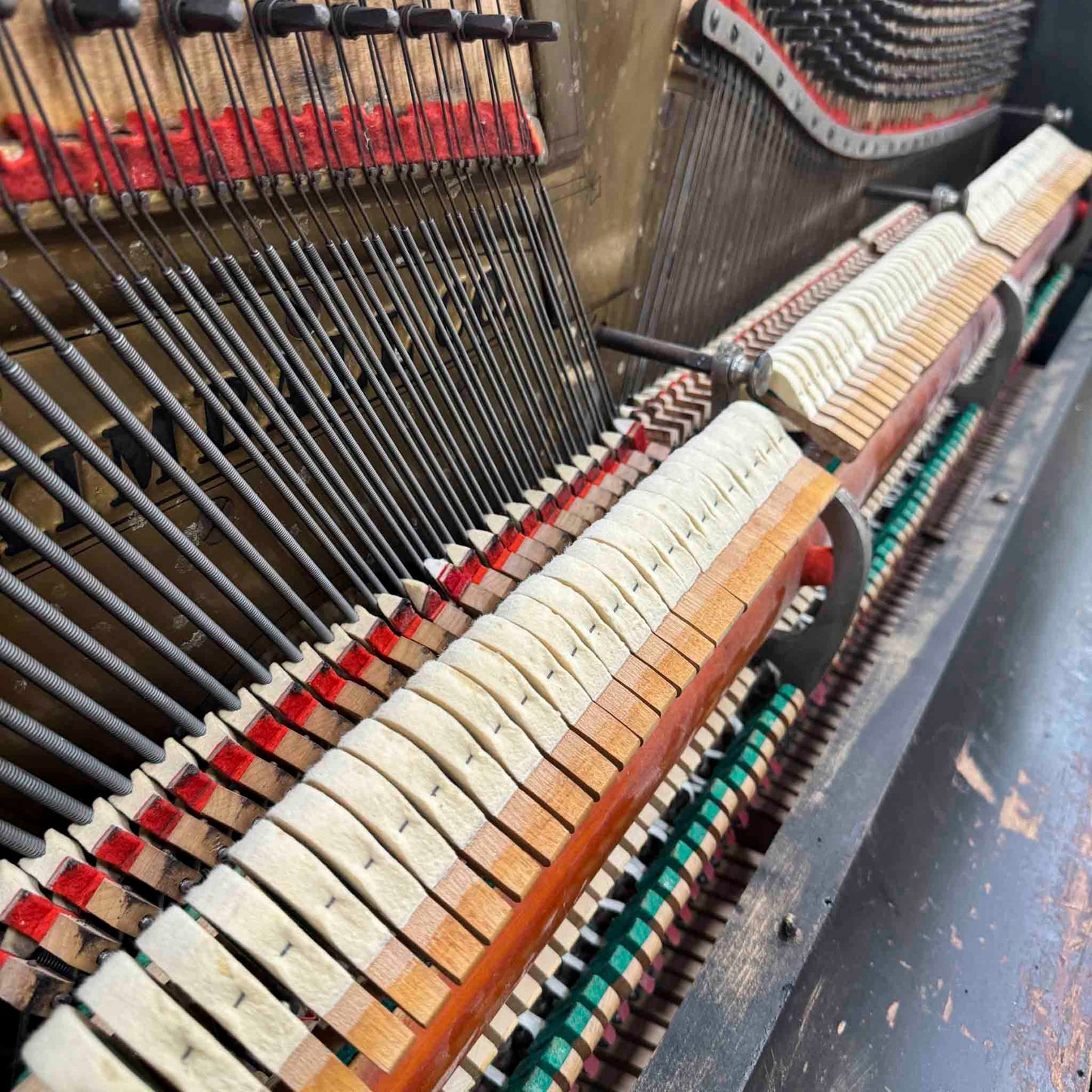 CURRENT SHOP WORK - 1892 Kimball Wood Finish 51" Commissioned Upright Piano
