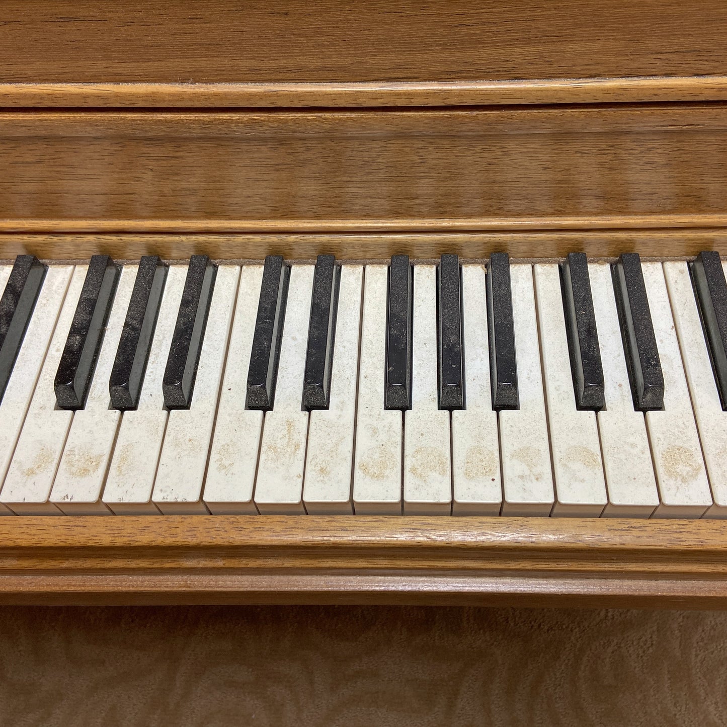 SOLD 1965 Cable 41" Satin Black Console Piano