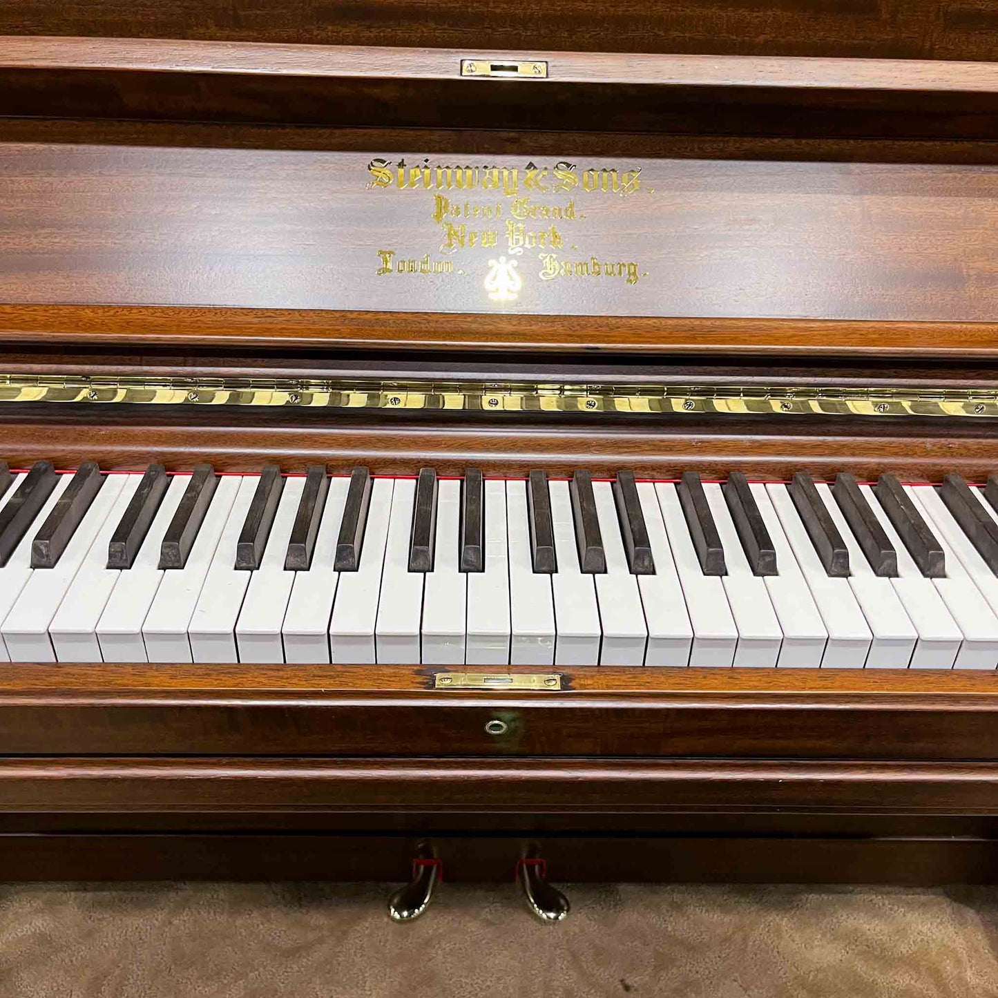SOLD 1922 Steinway 52" Wood Finish Upright Piano