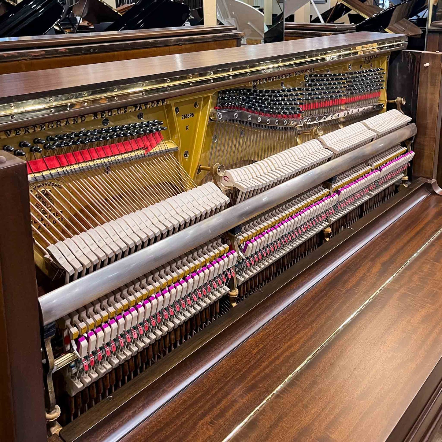 SOLD 1922 Steinway 52" Wood Finish Upright Piano