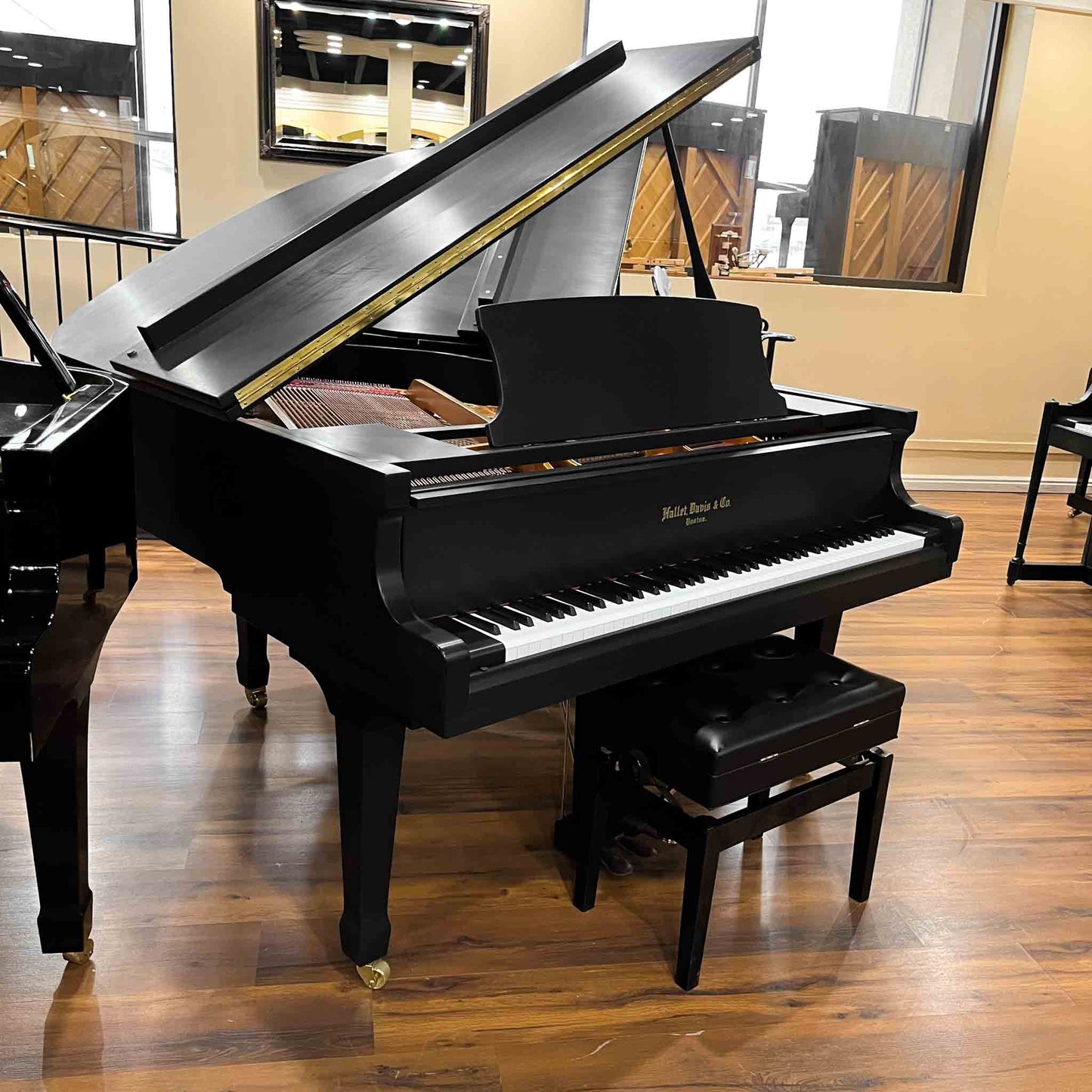 2015 Hallet Davis 160 Satin Black 5'3" Grand Piano