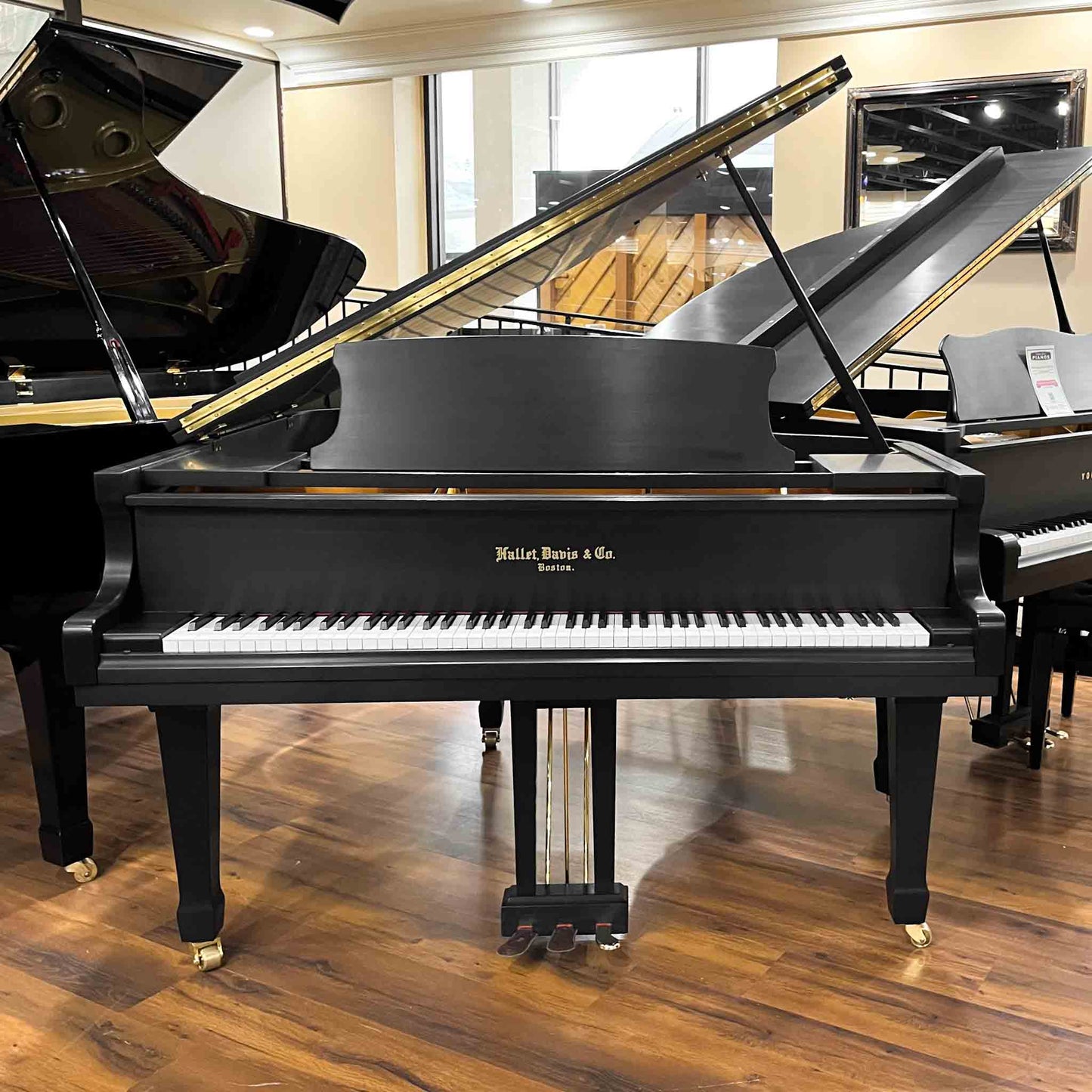 2015 Hallet Davis 160 Satin Black 5'3" Grand Piano