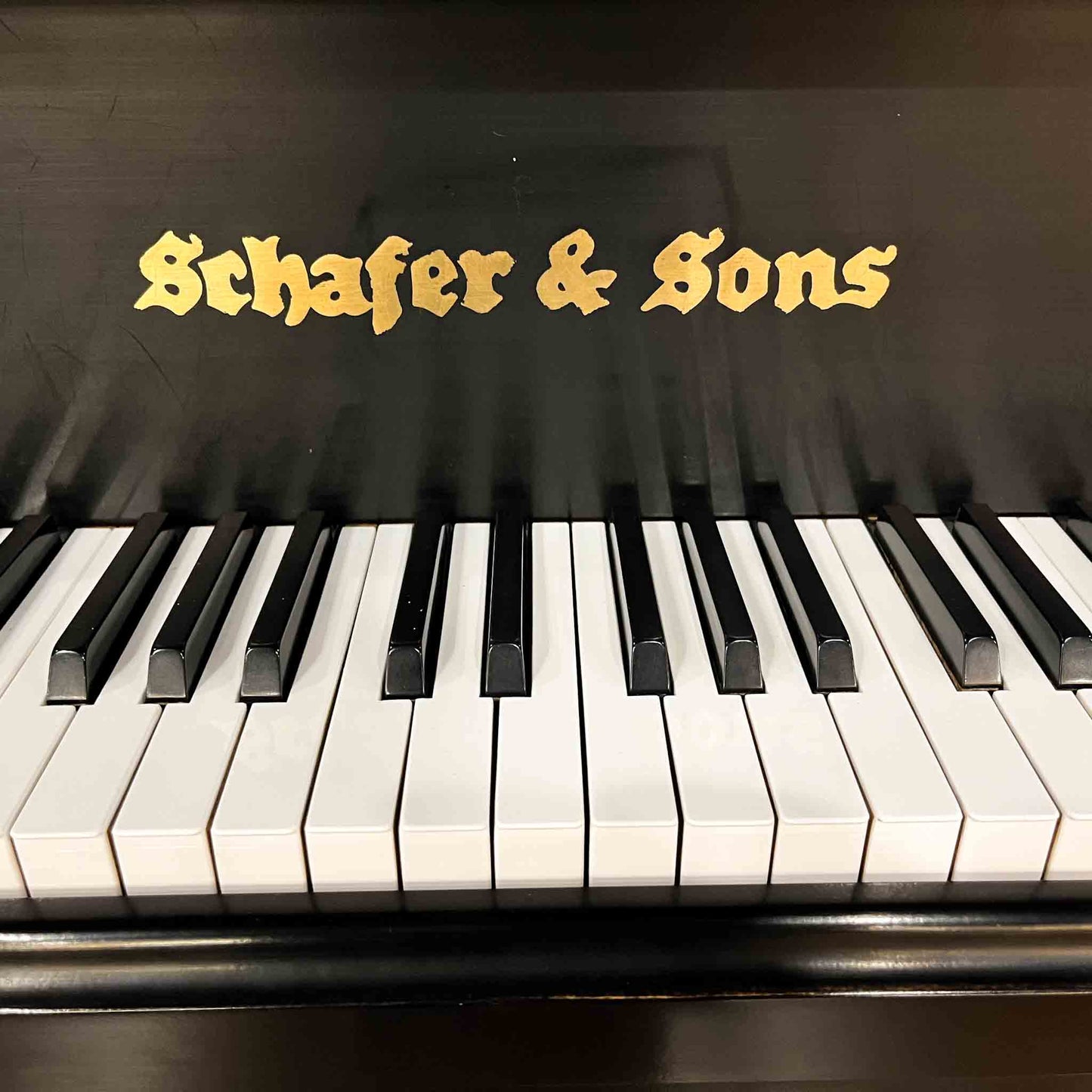 1990 Schafer & Sons G-5A 6'9" Satin Black Grand Piano with Self Playing System