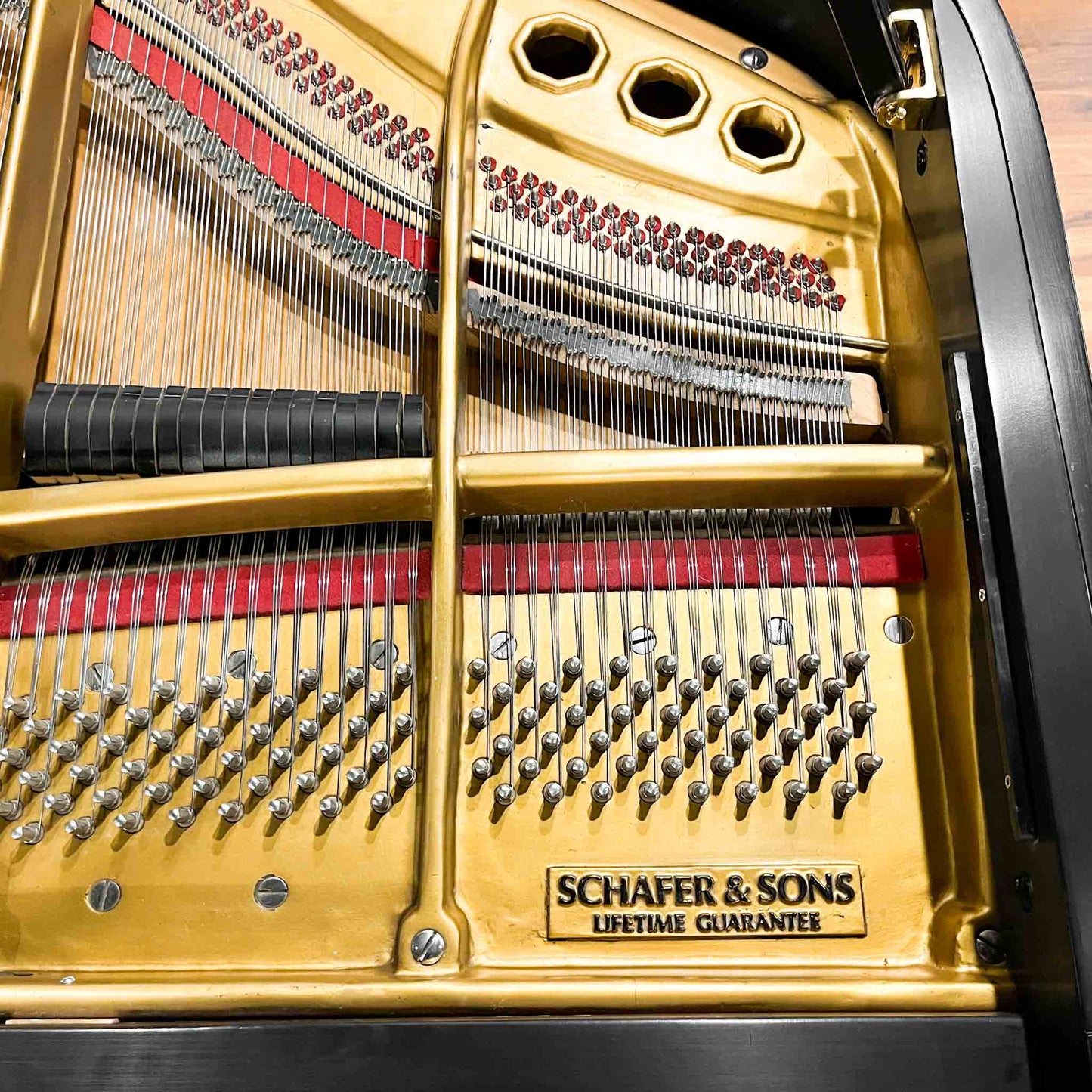 1990 Schafer & Sons G-5A 6'9" Satin Black Grand Piano with Self Playing System