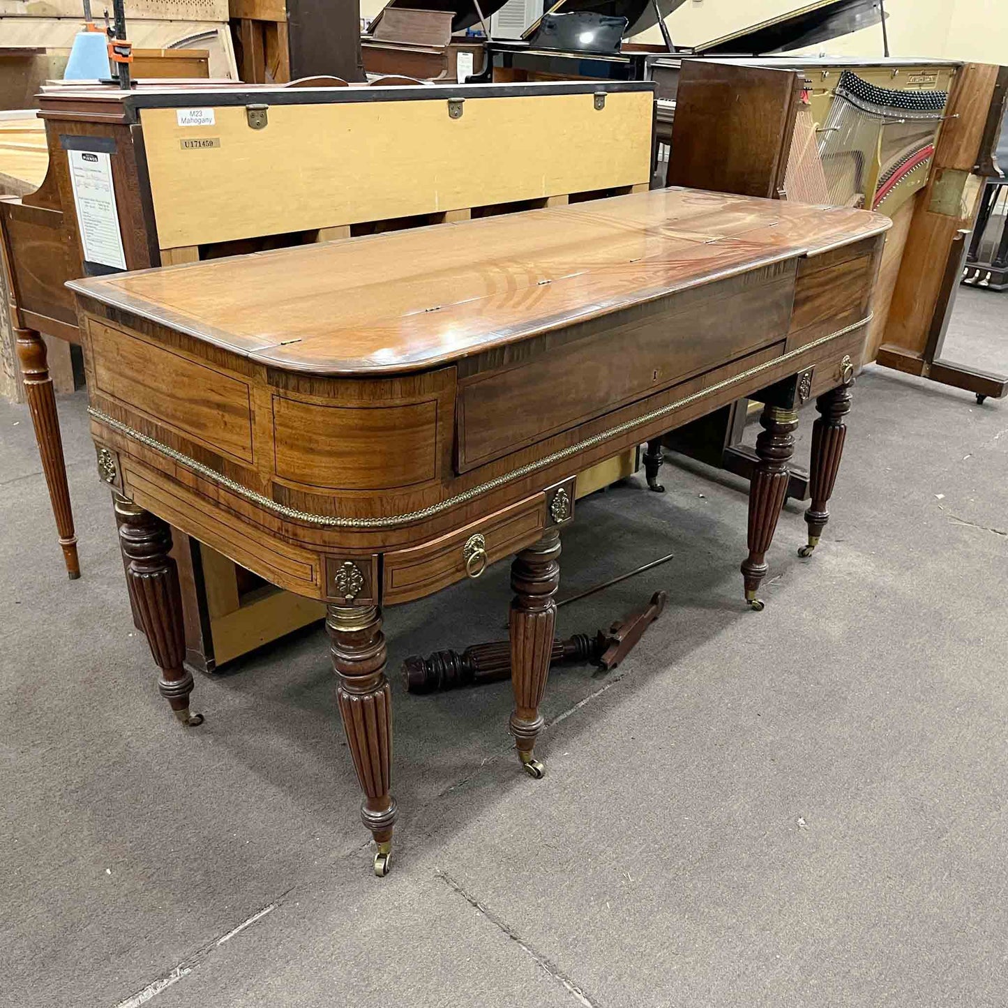 SOLD 1815 William Stodart 34" Commissioned Square Piano