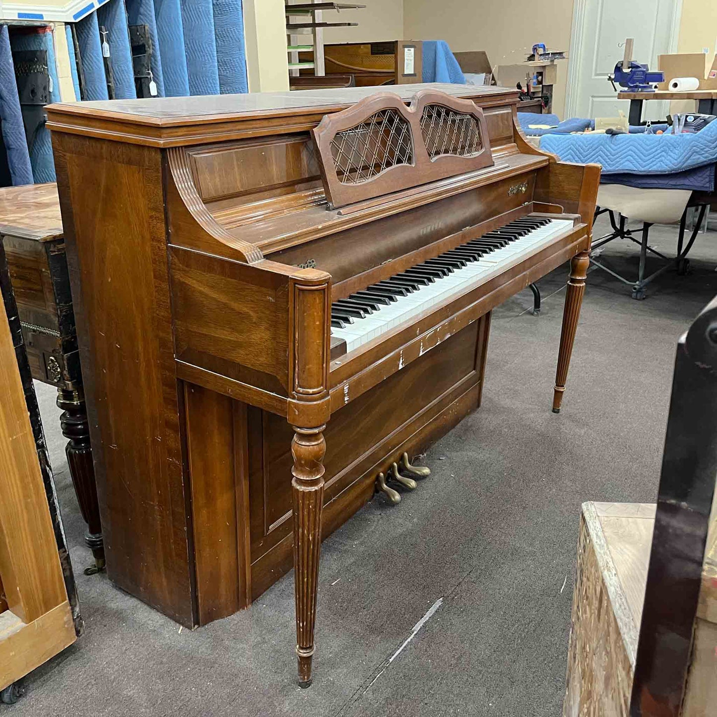 SOLD 1984 Yamaha M23 43" Walnut Wood Finish Commissioned Console Piano
