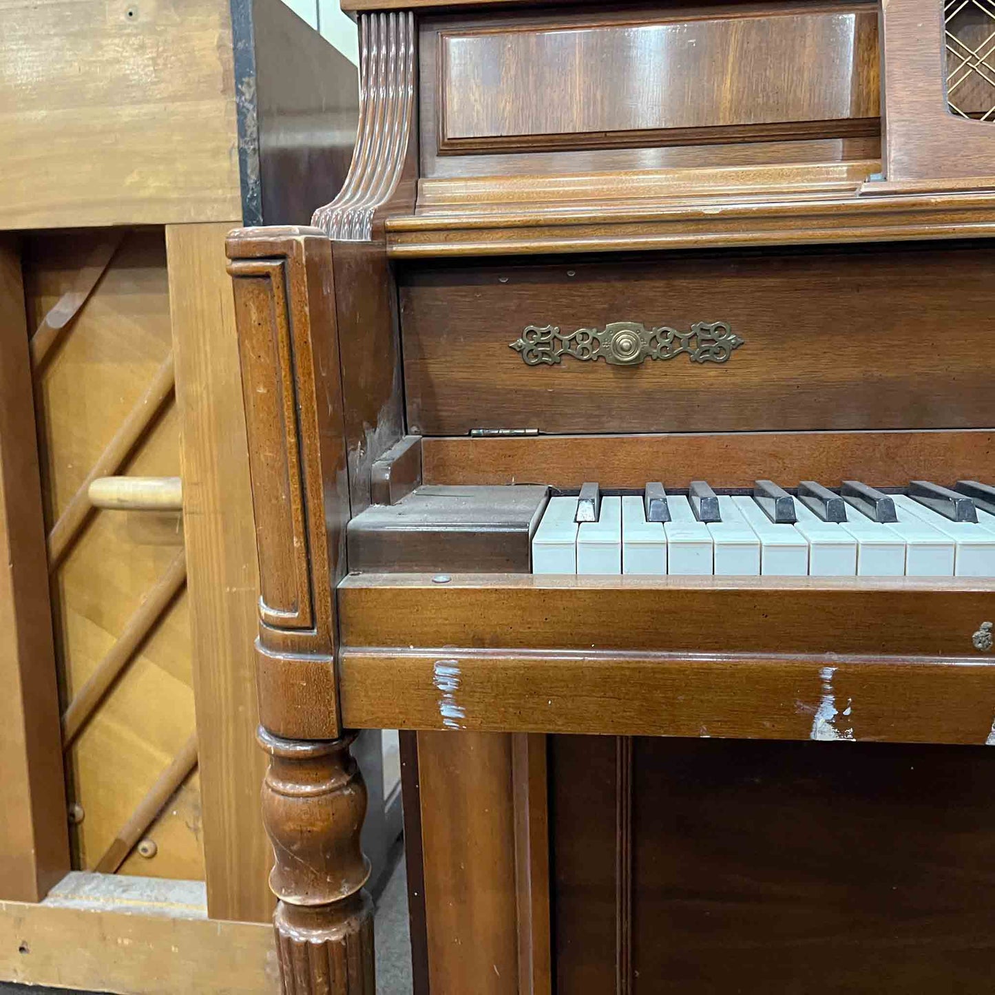 SOLD 1984 Yamaha M23 43" Walnut Wood Finish Commissioned Console Piano