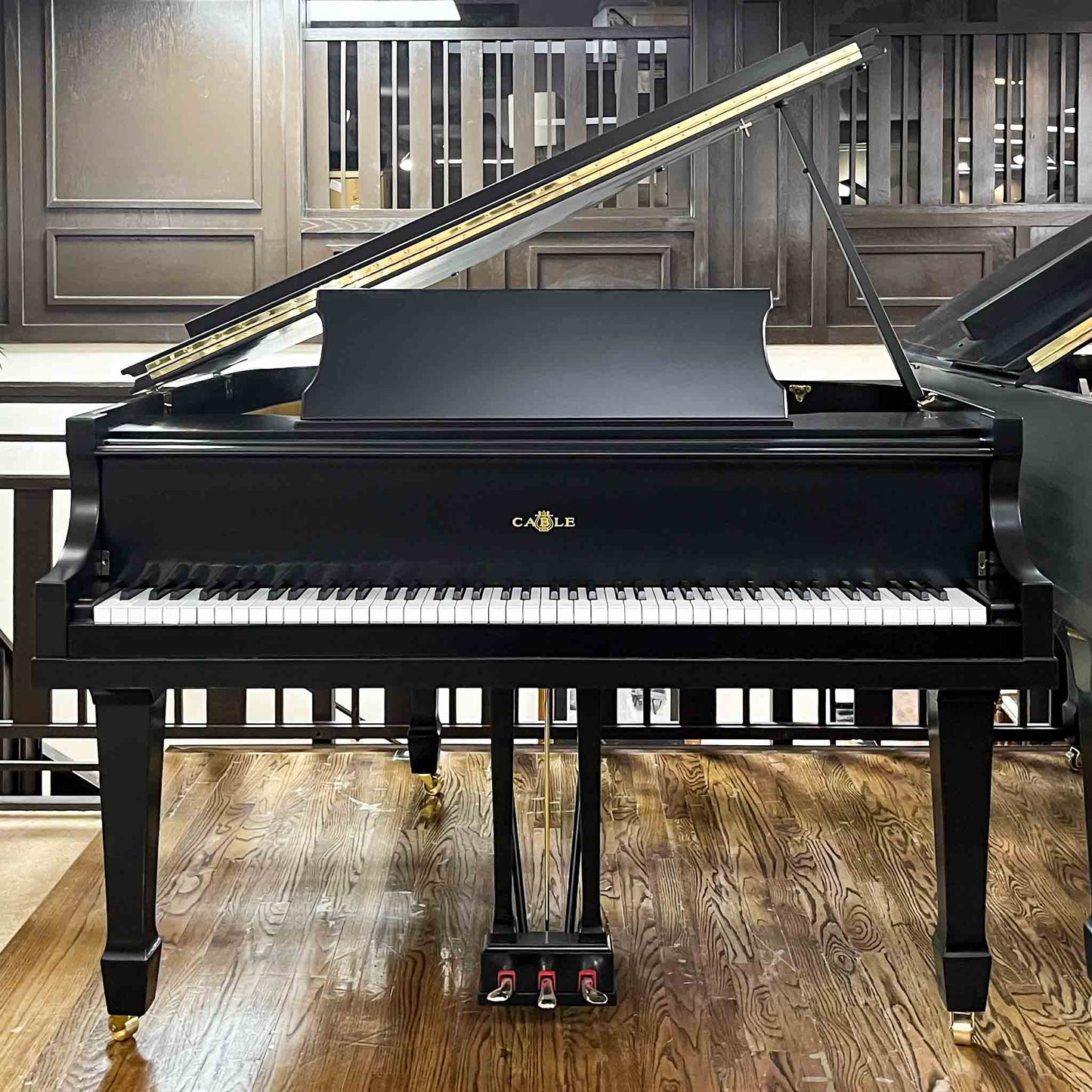SOLD 1970 Cable 5' Satin Black Baby Grand Piano