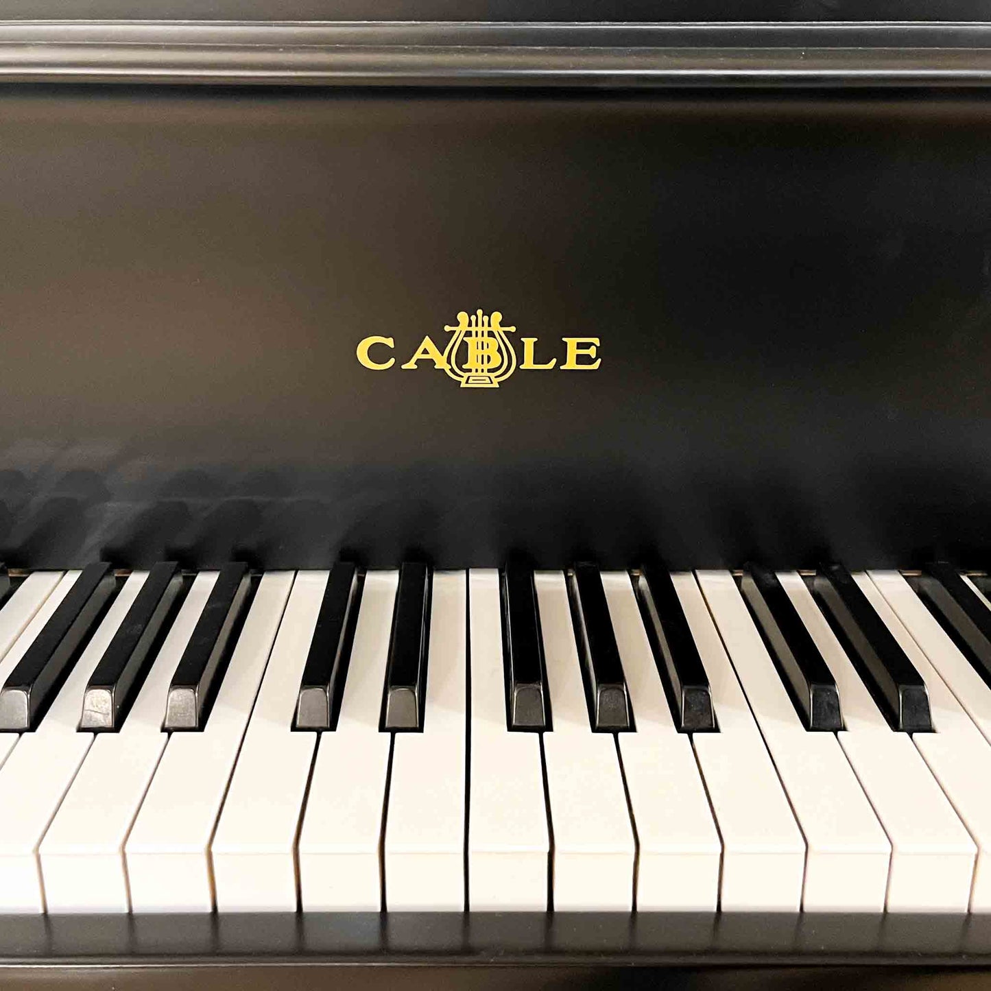 SOLD 1970 Cable 5' Satin Black Baby Grand Piano