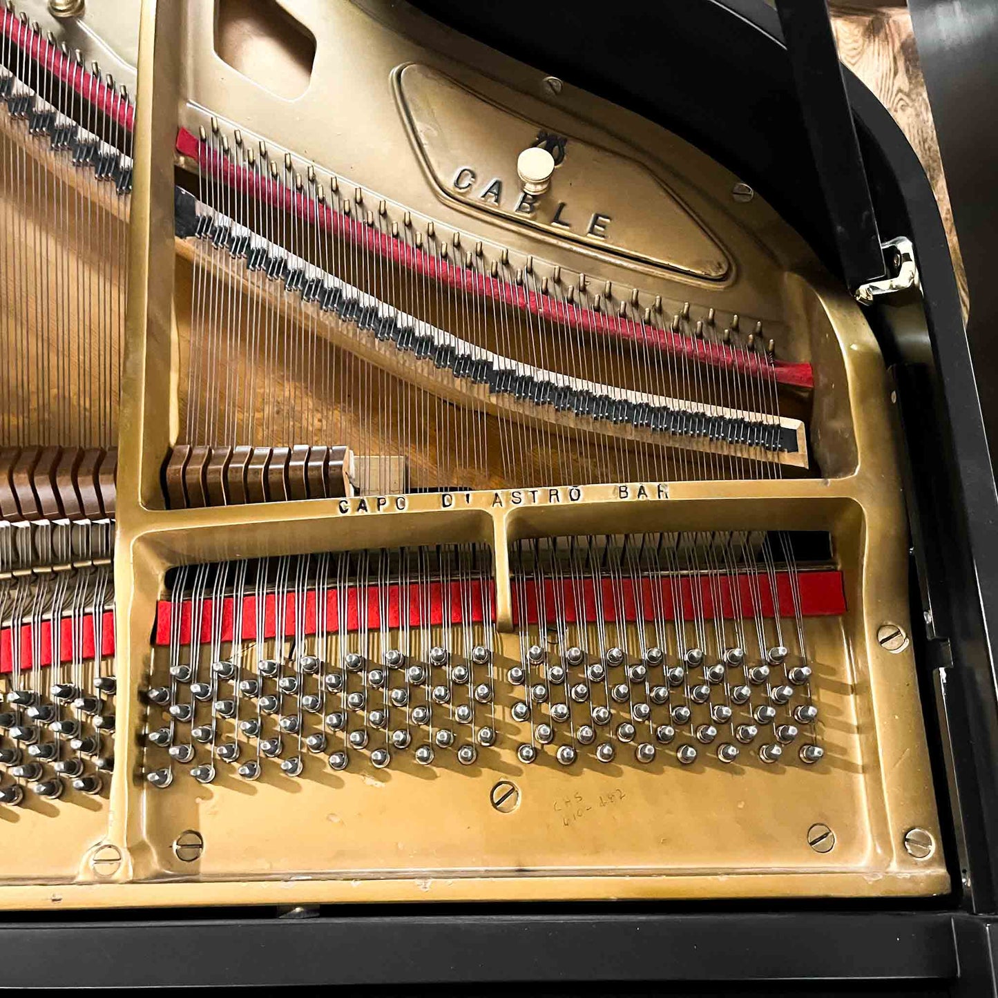SOLD 1970 Cable 5' Satin Black Baby Grand Piano