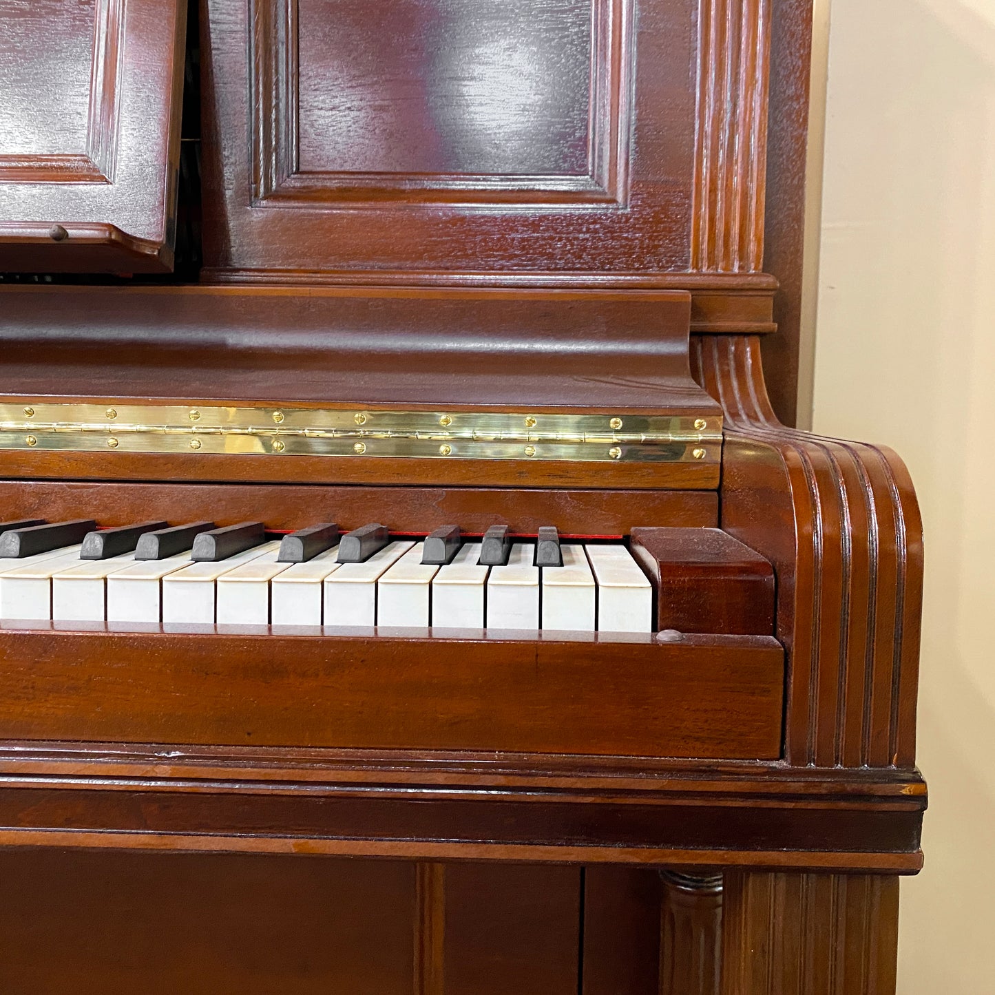SOLD 1895 Knabe Wood Finish Commissioned Upright Piano