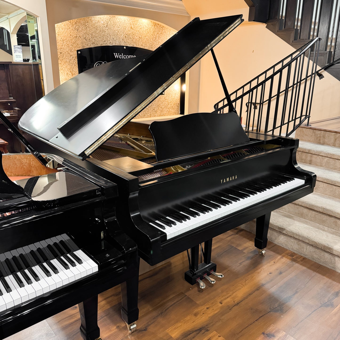 SOLD 1991 Yamaha C5 6'7" Grand Piano / Satin Black