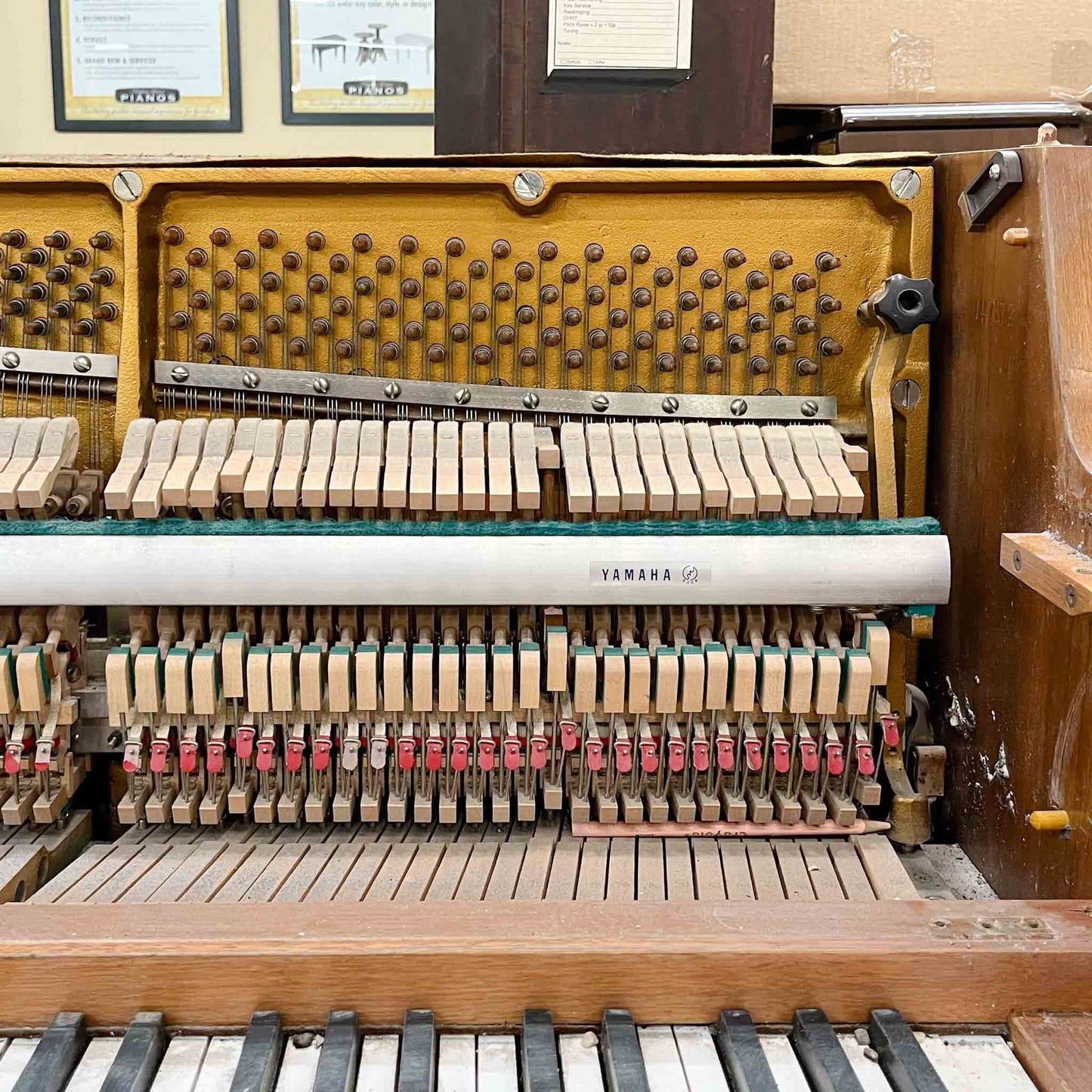 SOLD 1972 Yamaha 39" Wood Finish Commissioned Spinet Piano