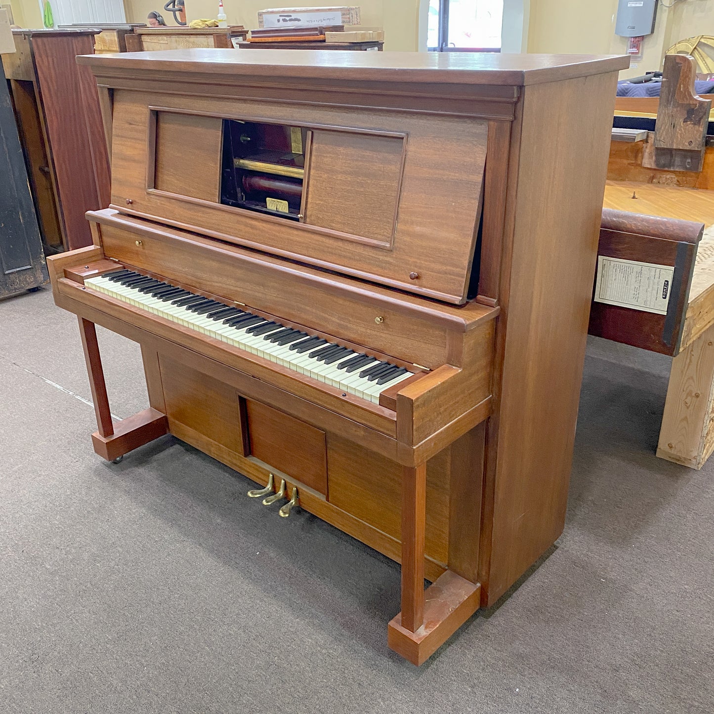 SOLD 1933 Aeolian Autopiano Commissioned Upright Player Piano