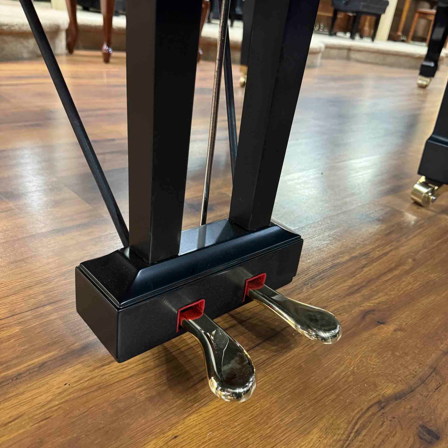 1978 Yamaha C7 7'6" Satin Black Grand Piano - with QRS Digital Player System