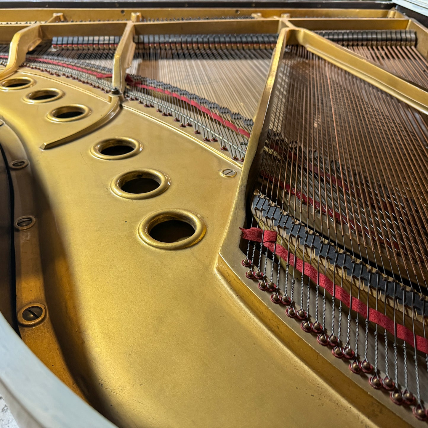 SOLD 1929 Kurtzmann White Finish Commissioned Grand Piano with Self-Playing QRS System