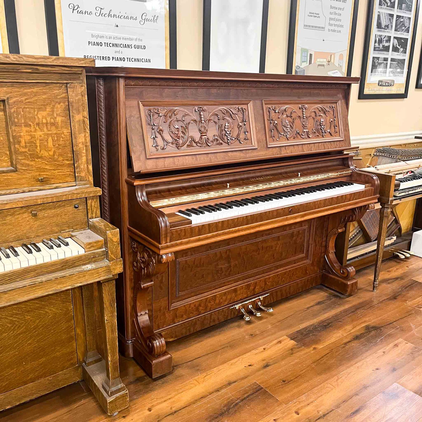 SOLD 1895 Ivers & Pond Commissioned Upright Piano