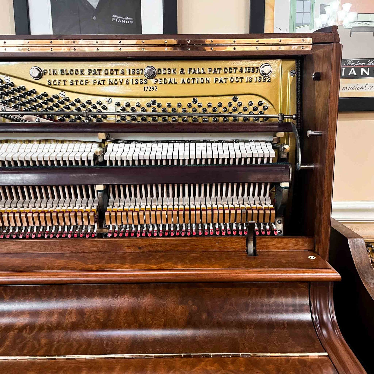 SOLD 1895 Ivers & Pond Commissioned Upright Piano