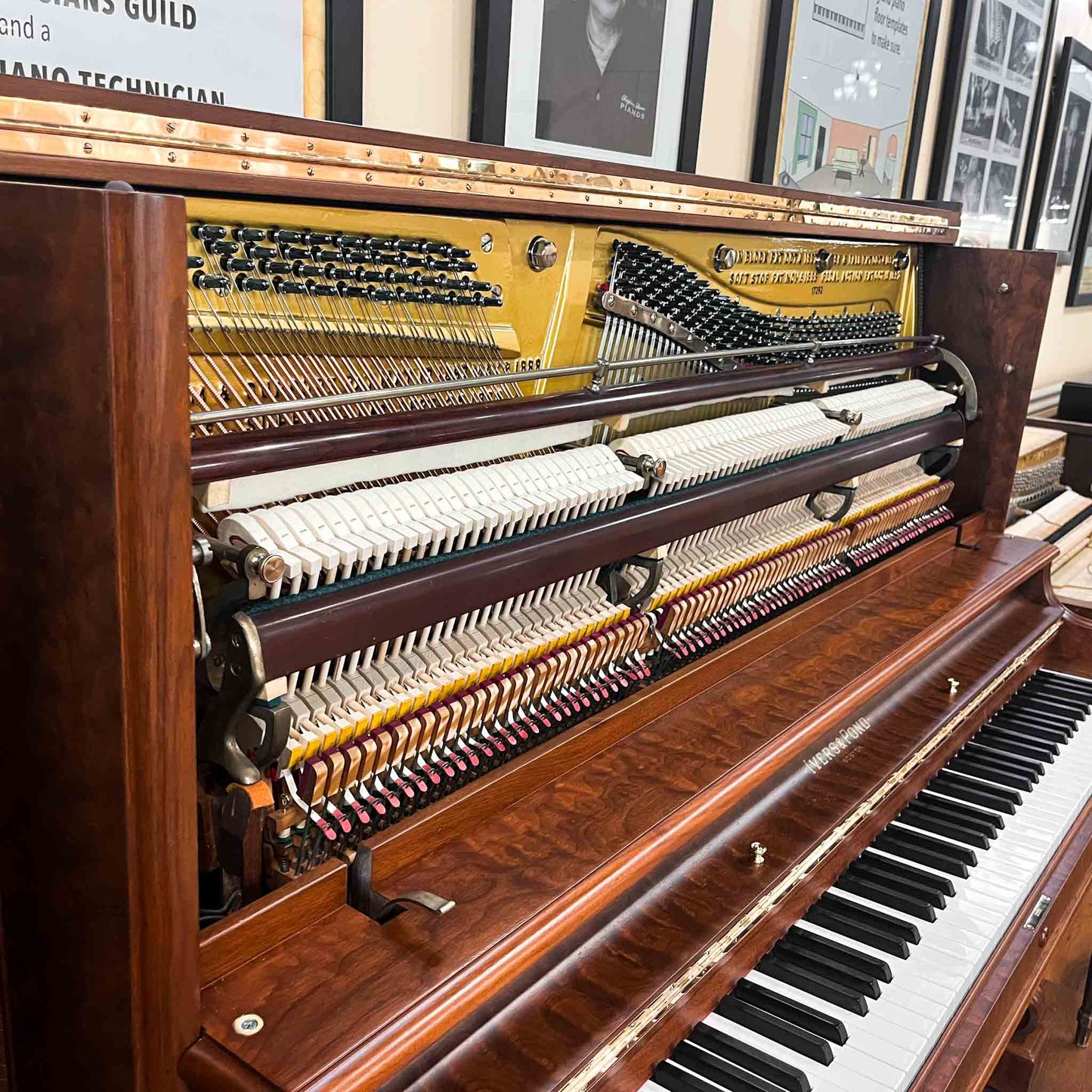 SOLD 1895 Ivers & Pond Commissioned Upright Piano