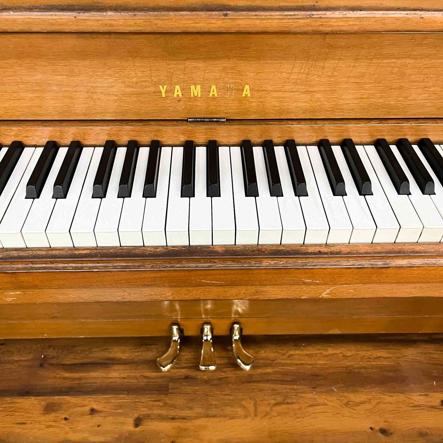 SOLD 1972 Yamaha 39" Wood Finish Commissioned Spinet Piano