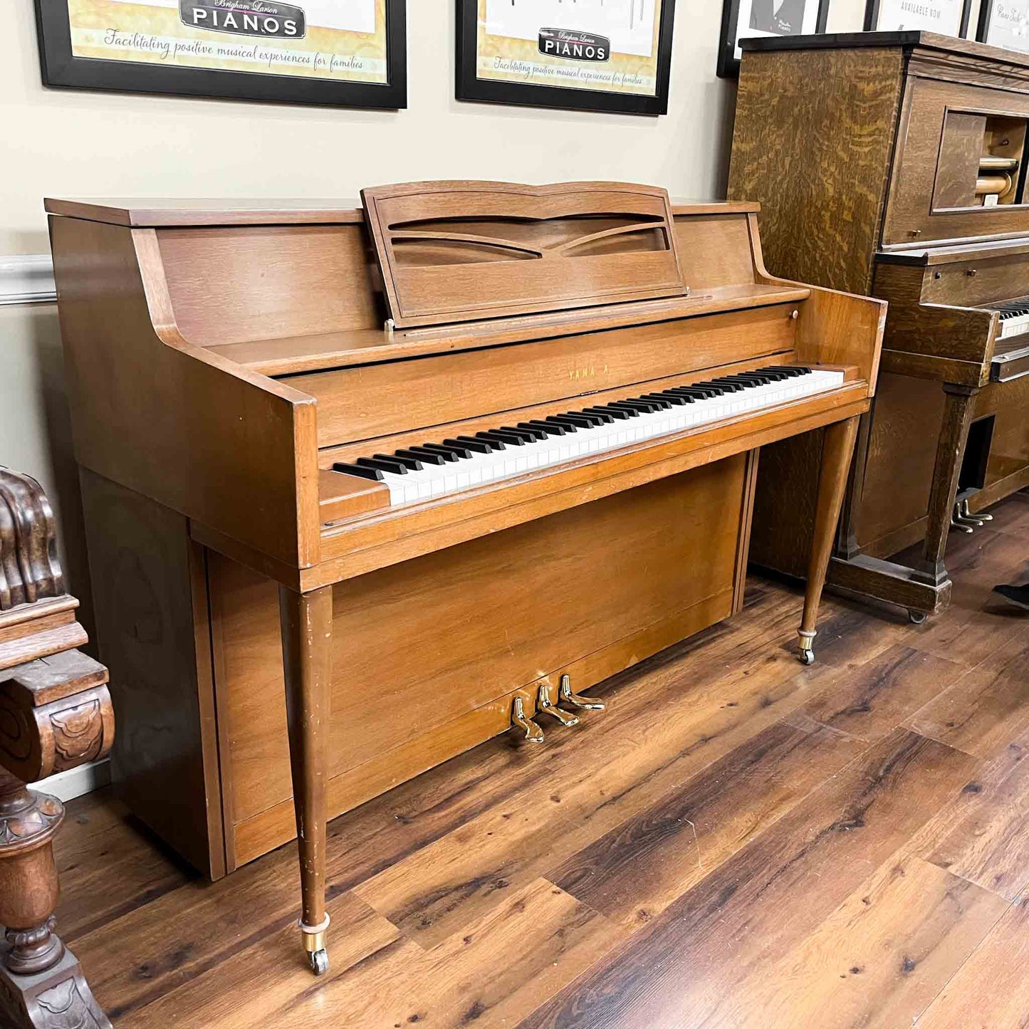 SOLD 1972 Yamaha 39" Wood Finish Commissioned Spinet Piano