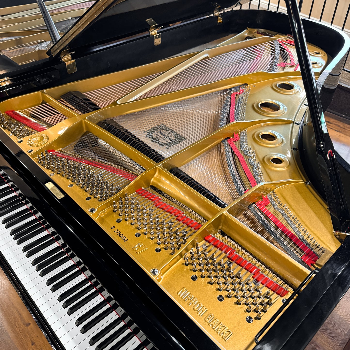 1978 Yamaha C7 7'6" Polished Black Grand Piano