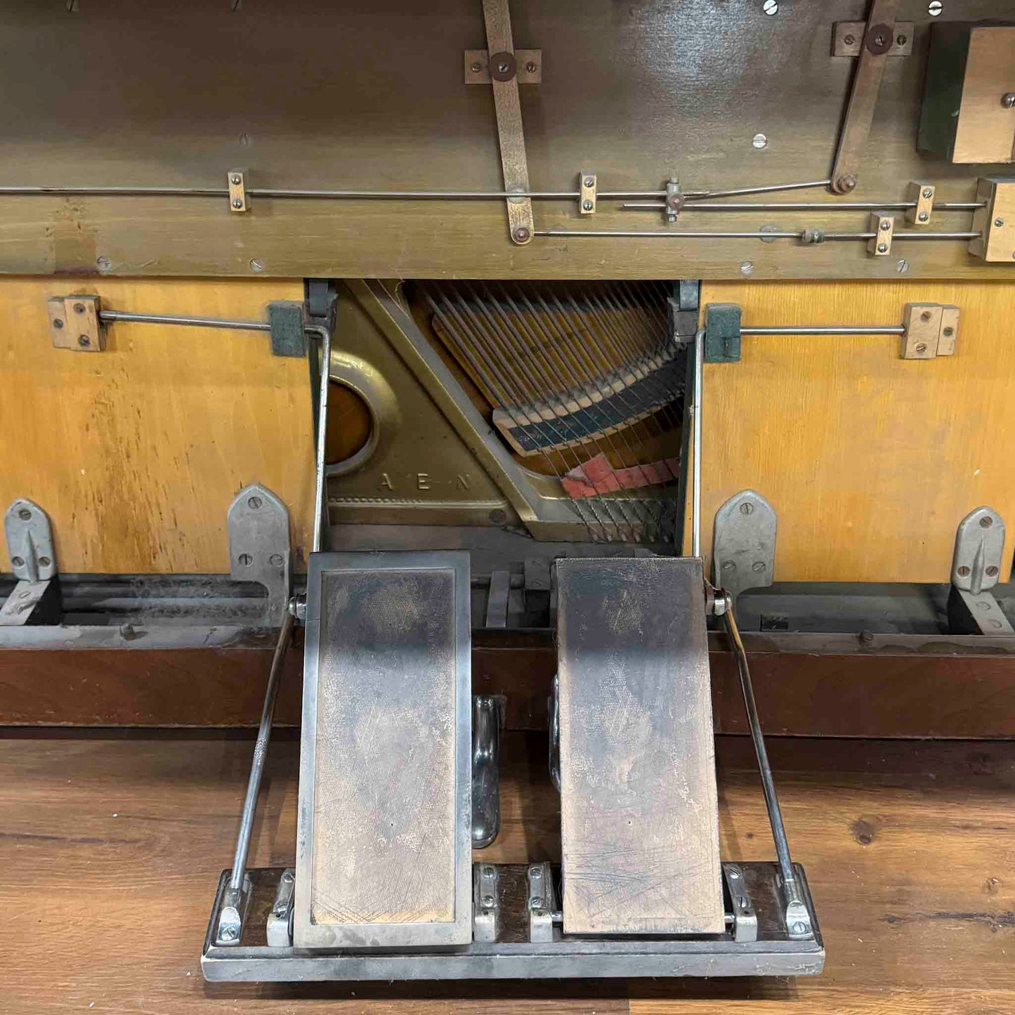 CURRENT SHOP WORK 1920 P.S. Wick 55" Wood Finish Commissioned Upright Player Piano