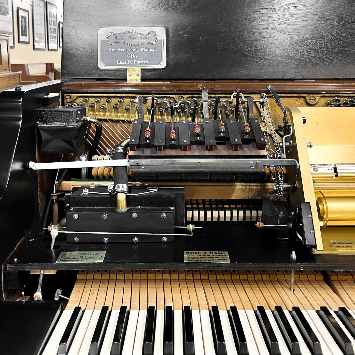SOLD - Duo Art Hardman Peck 42" Commissioned Console Player Piano