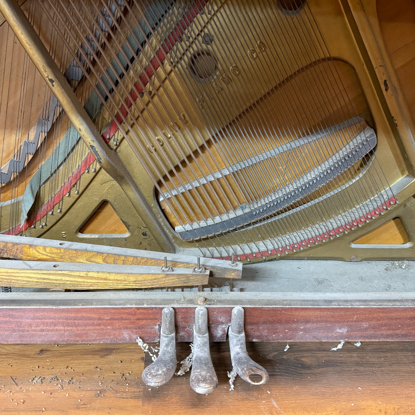 CURRENT SHOP WORK - 1914 Colby Piano Co. Wood Finish Commissioned Upright Piano