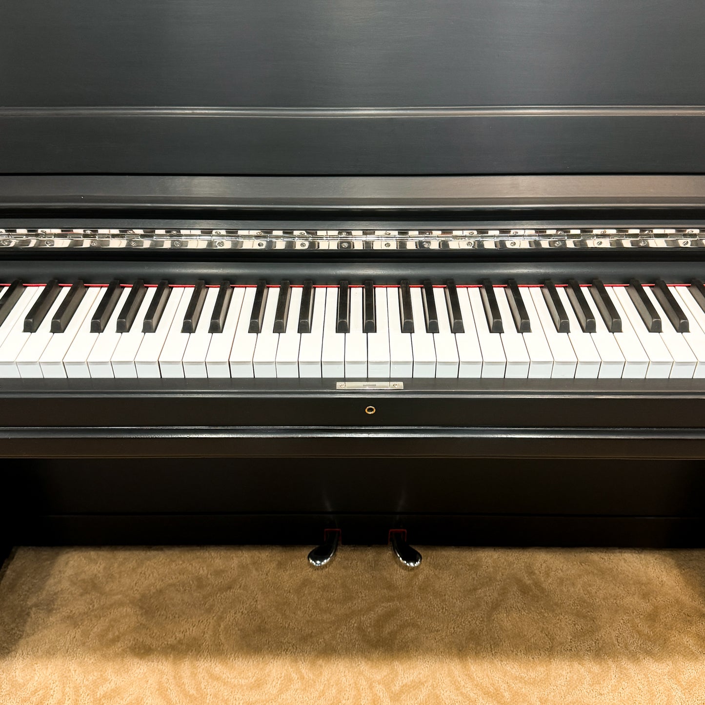 1924 Steinway 49" Satin Black Upright Piano