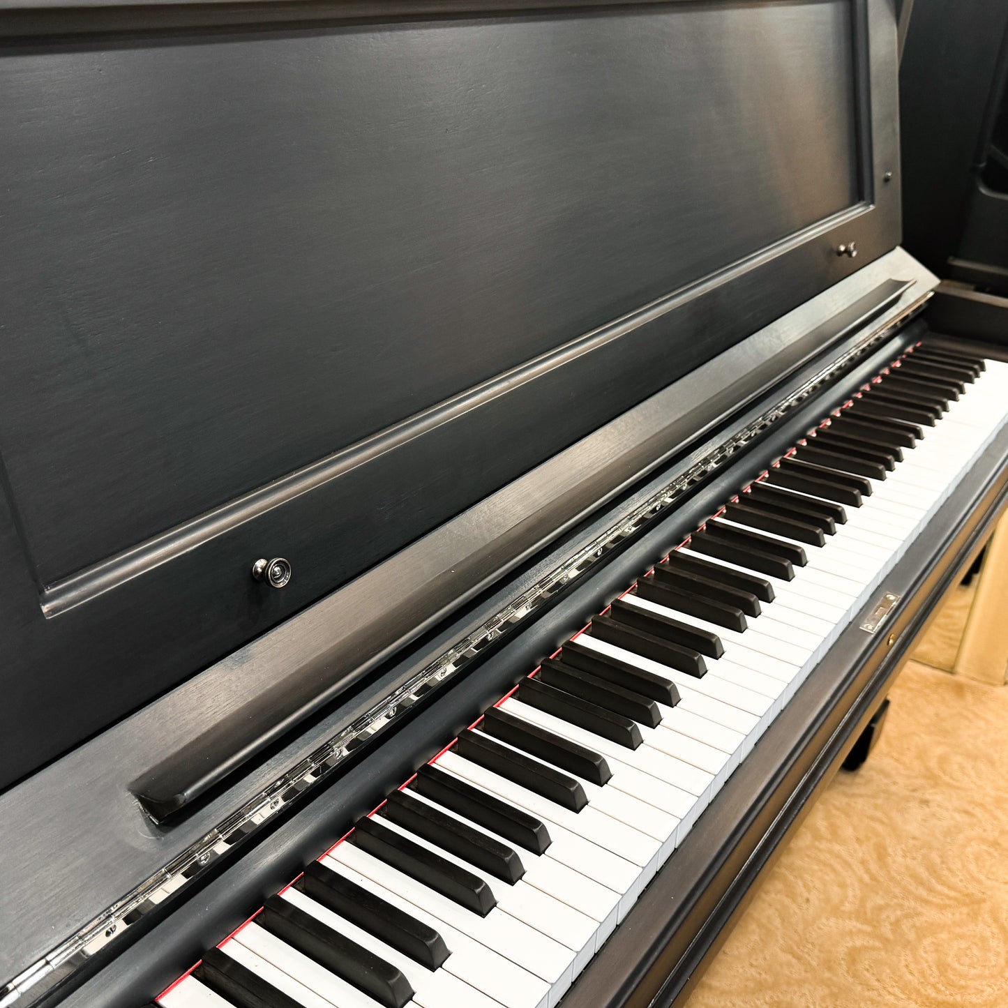 1924 Steinway 49" Satin Black Upright Piano
