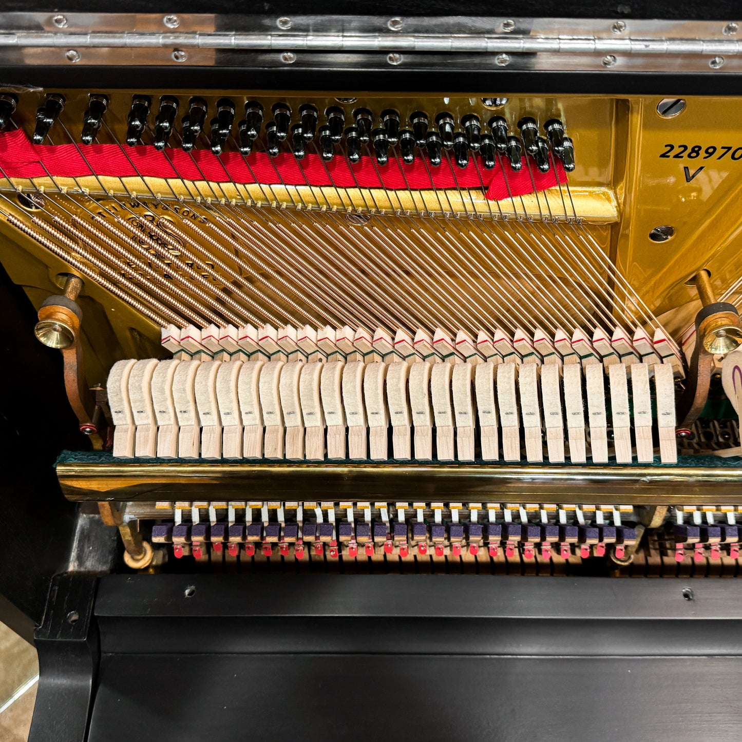 1924 Steinway 49" Satin Black Upright Piano