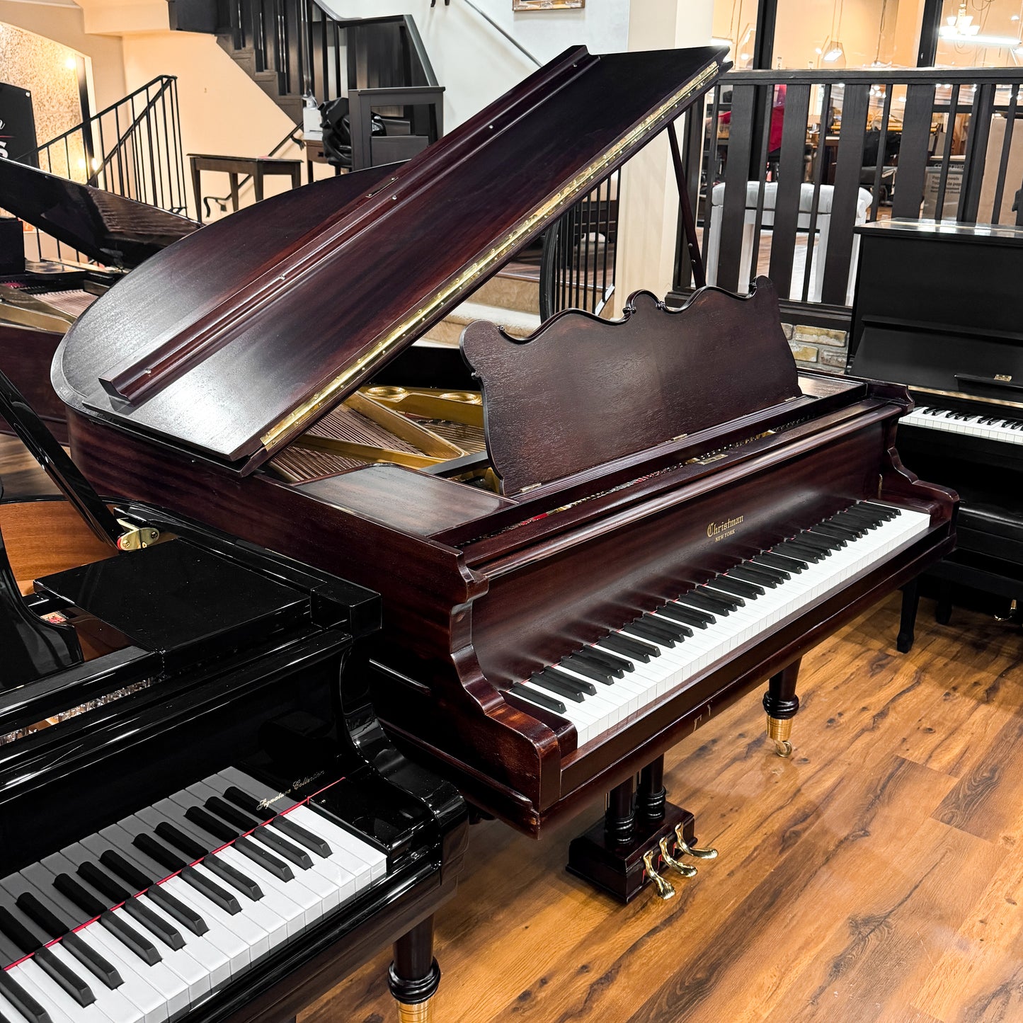 1905 Christman 5' Mahogany Wood Finish Grand Piano