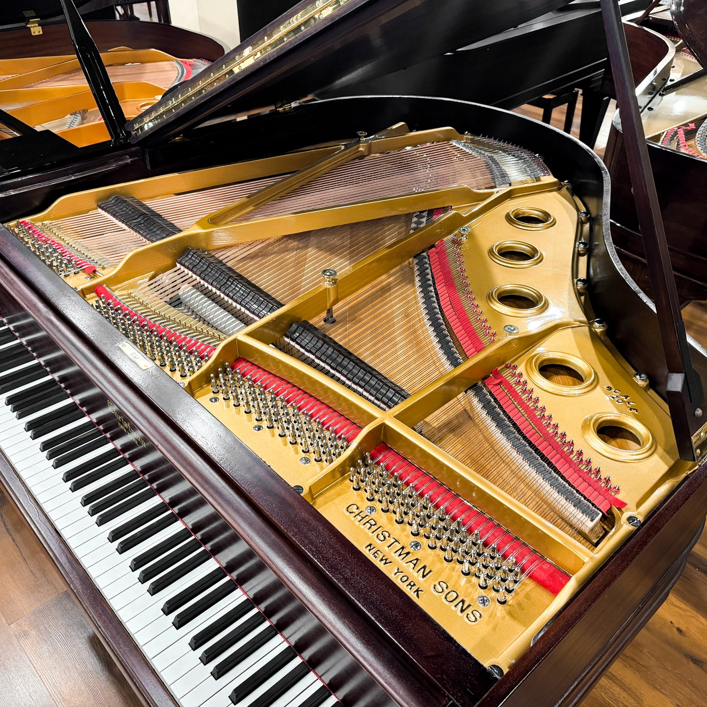 1905 Christman 5' Mahogany Wood Finish Grand Piano