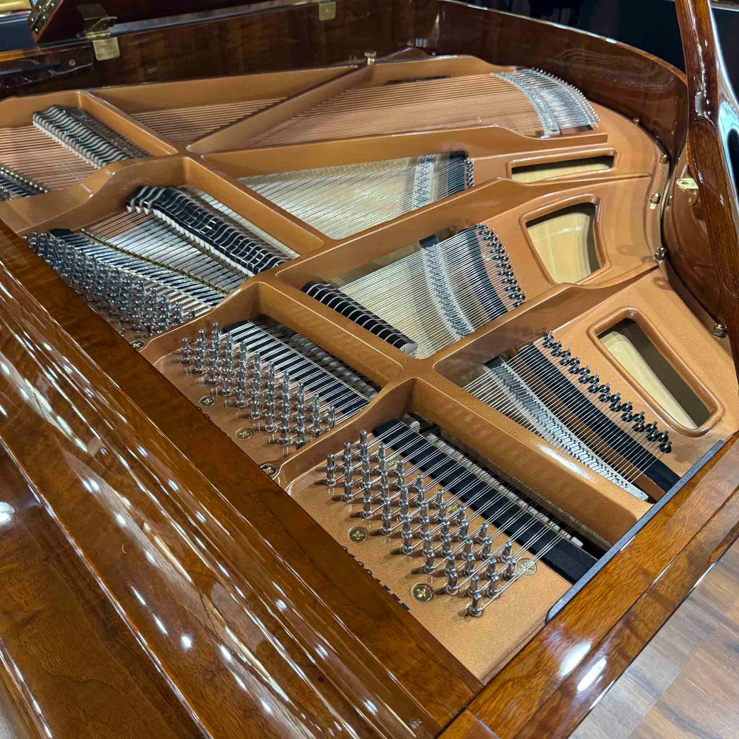 A. Geyer GG-160 5'3" Polished Walnut Baby Grand Piano