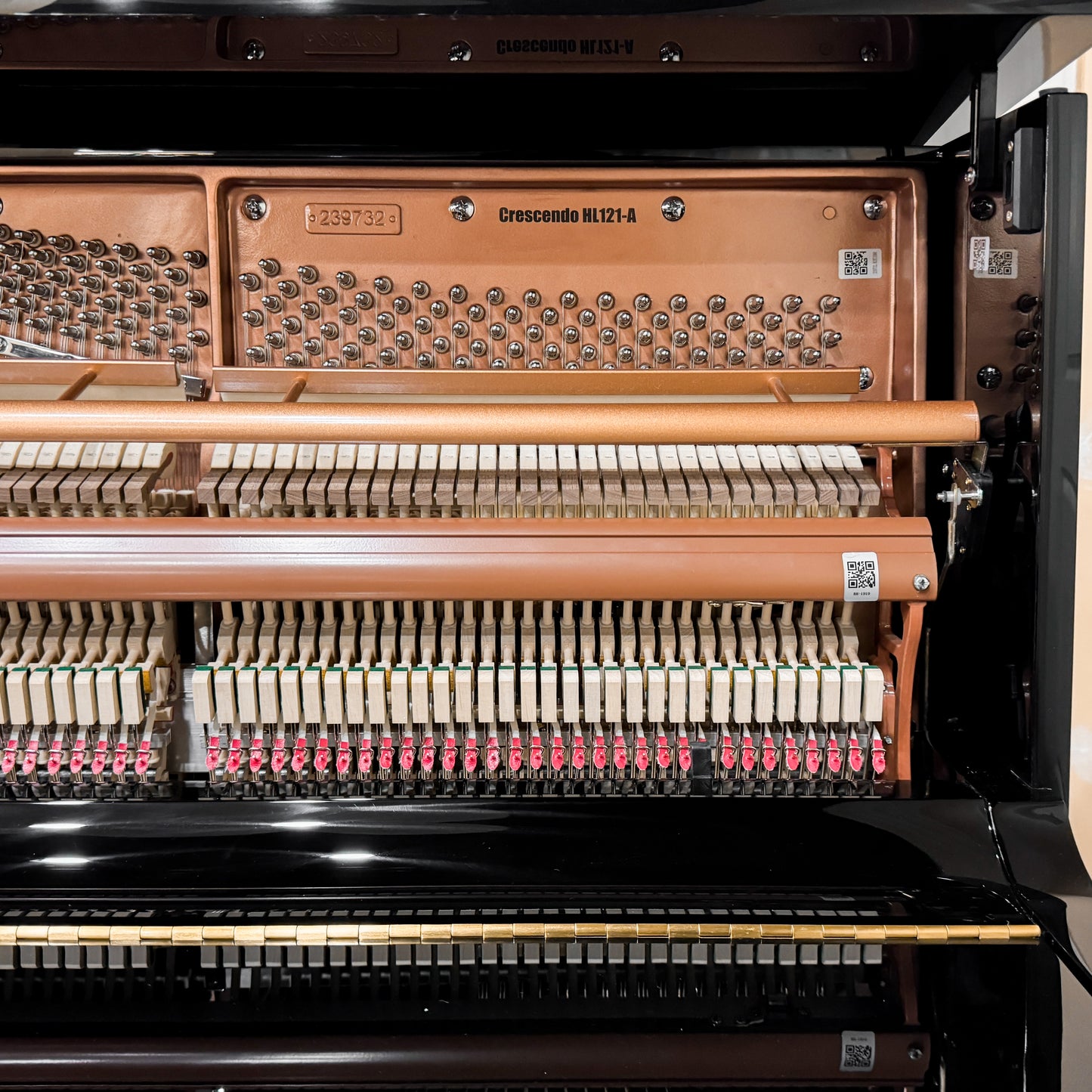 SOLD Hailun 121 Polished Black 48" Upright Piano