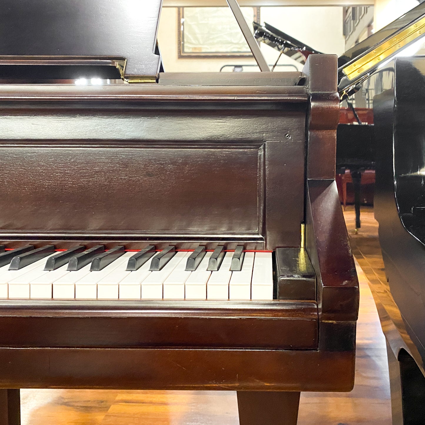1885 Hallet Davis 6'8" Wood Finish Grand Piano - with QRS Digital Player System