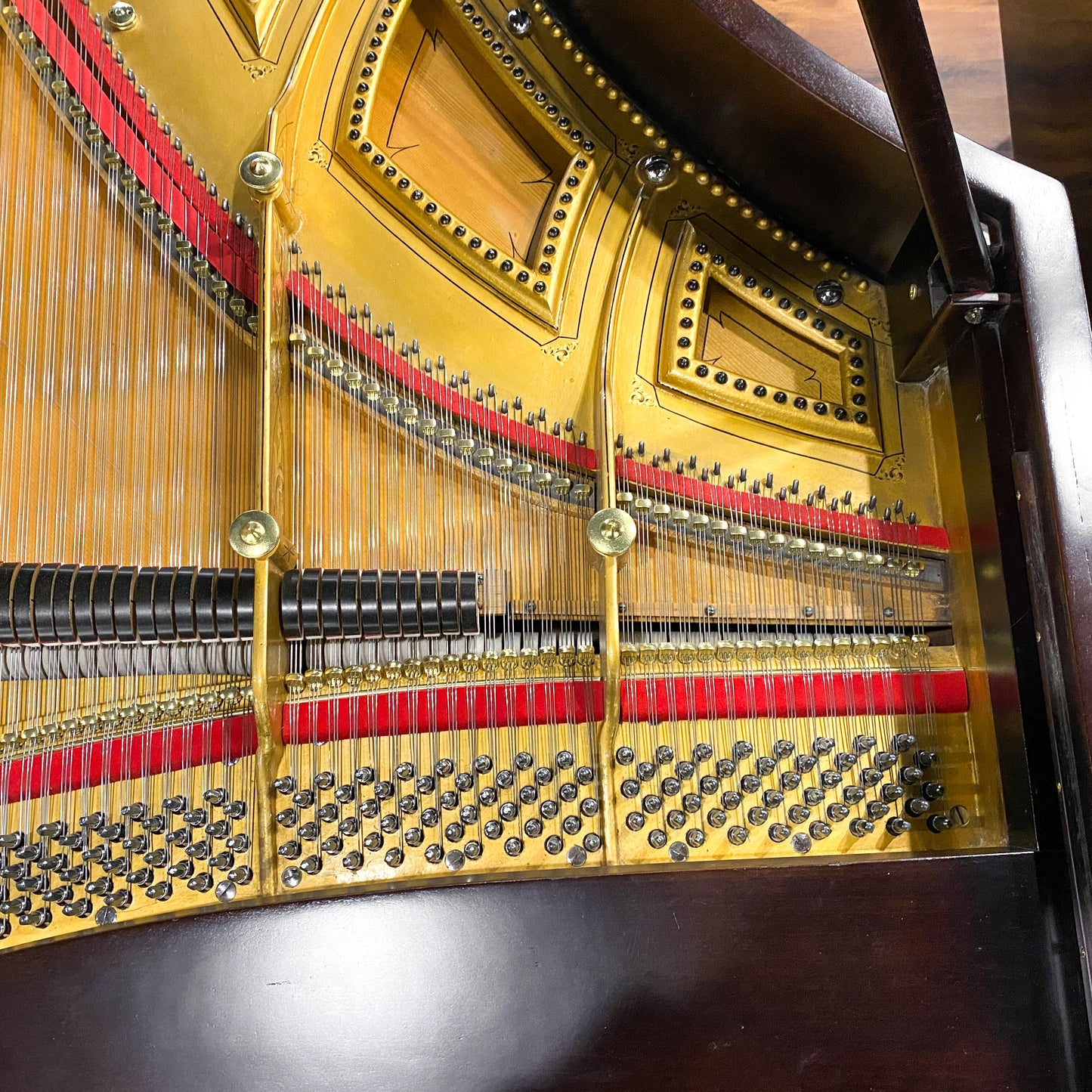 1885 Hallet Davis 6'8" Wood Finish Grand Piano - with QRS Digital Player System