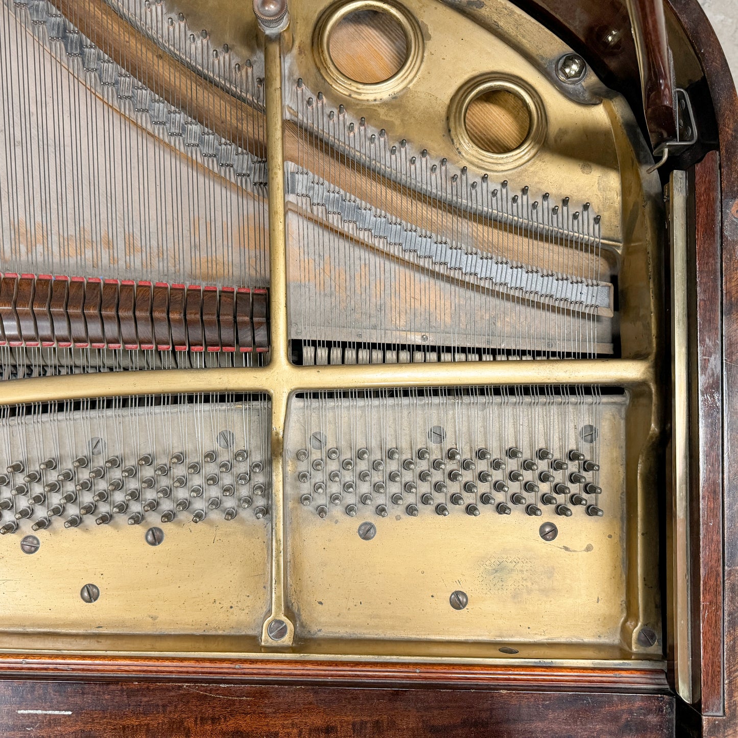 SOLD 1907 Henry & Lindeman Polished Wood Finish Commissioned Grand Piano