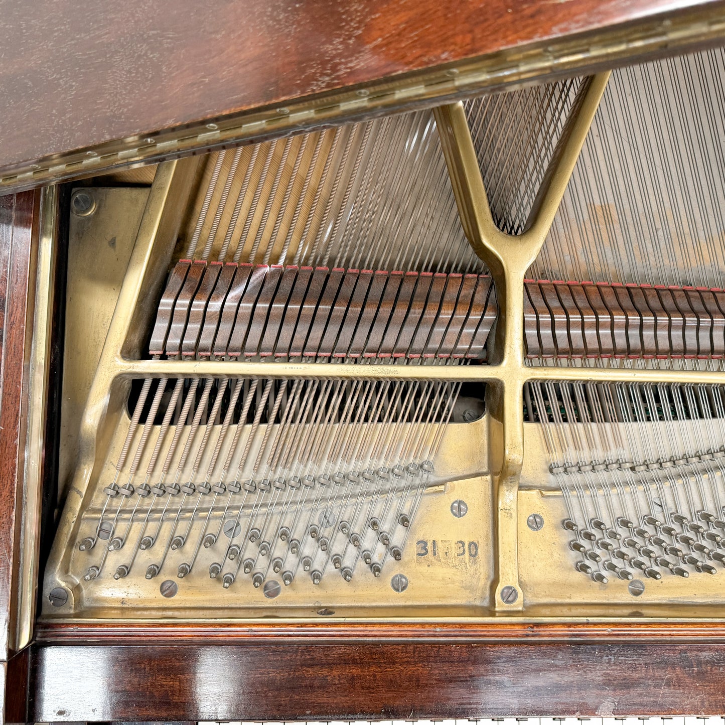 SOLD 1907 Henry & Lindeman Polished Wood Finish Commissioned Grand Piano