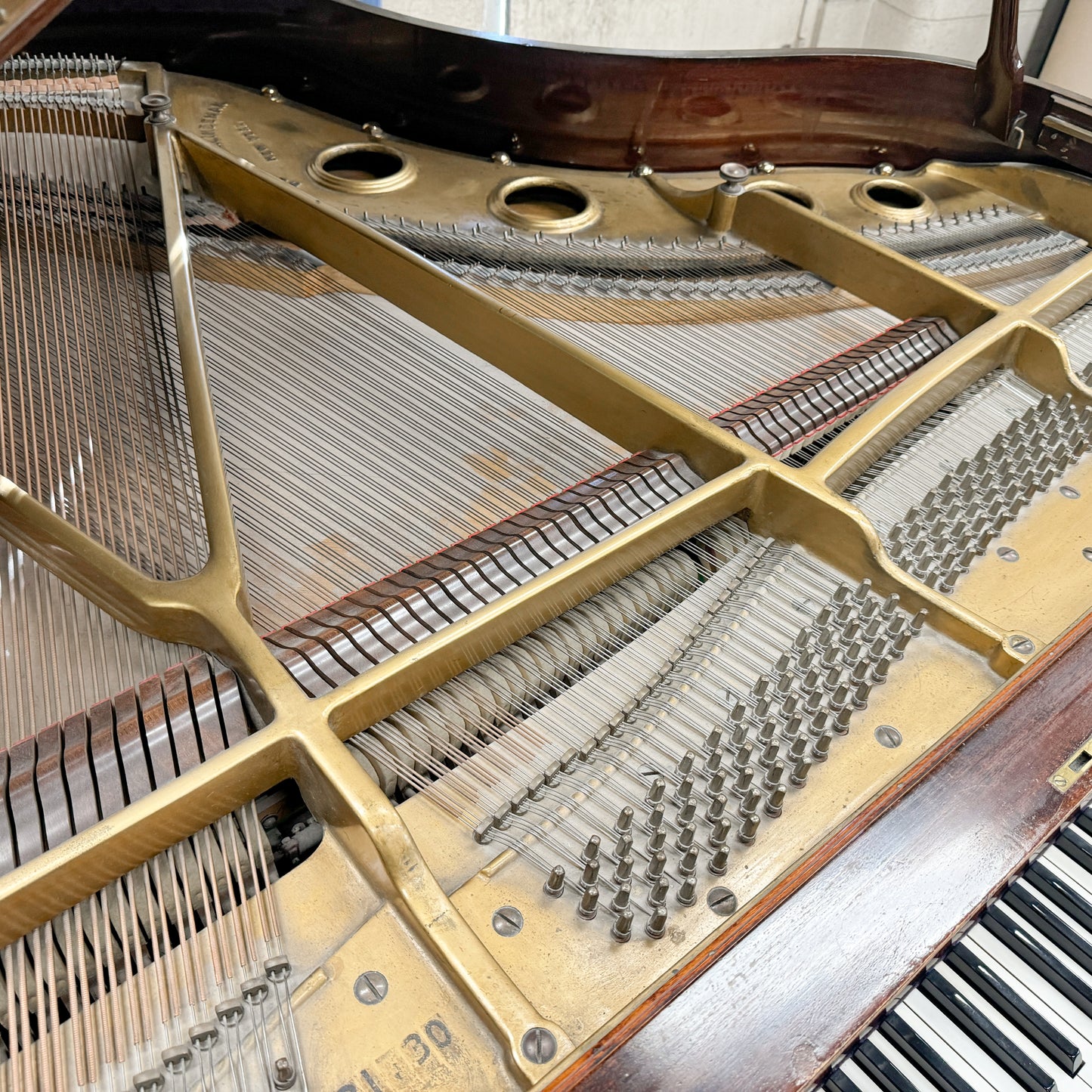 SOLD 1907 Henry & Lindeman Polished Wood Finish Commissioned Grand Piano