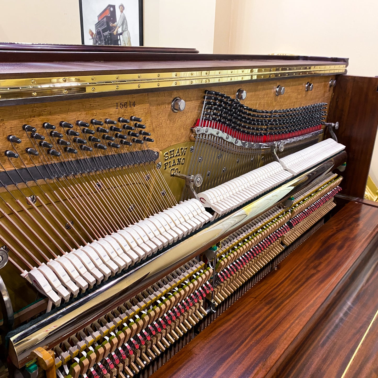 SOLD - 1902 Shaw Commissioned Upright Player Piano