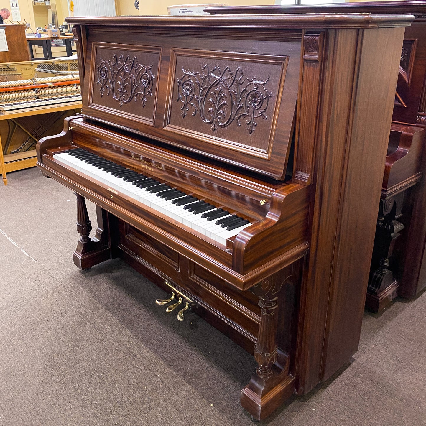 SOLD - 1902 Shaw Commissioned Upright Player Piano